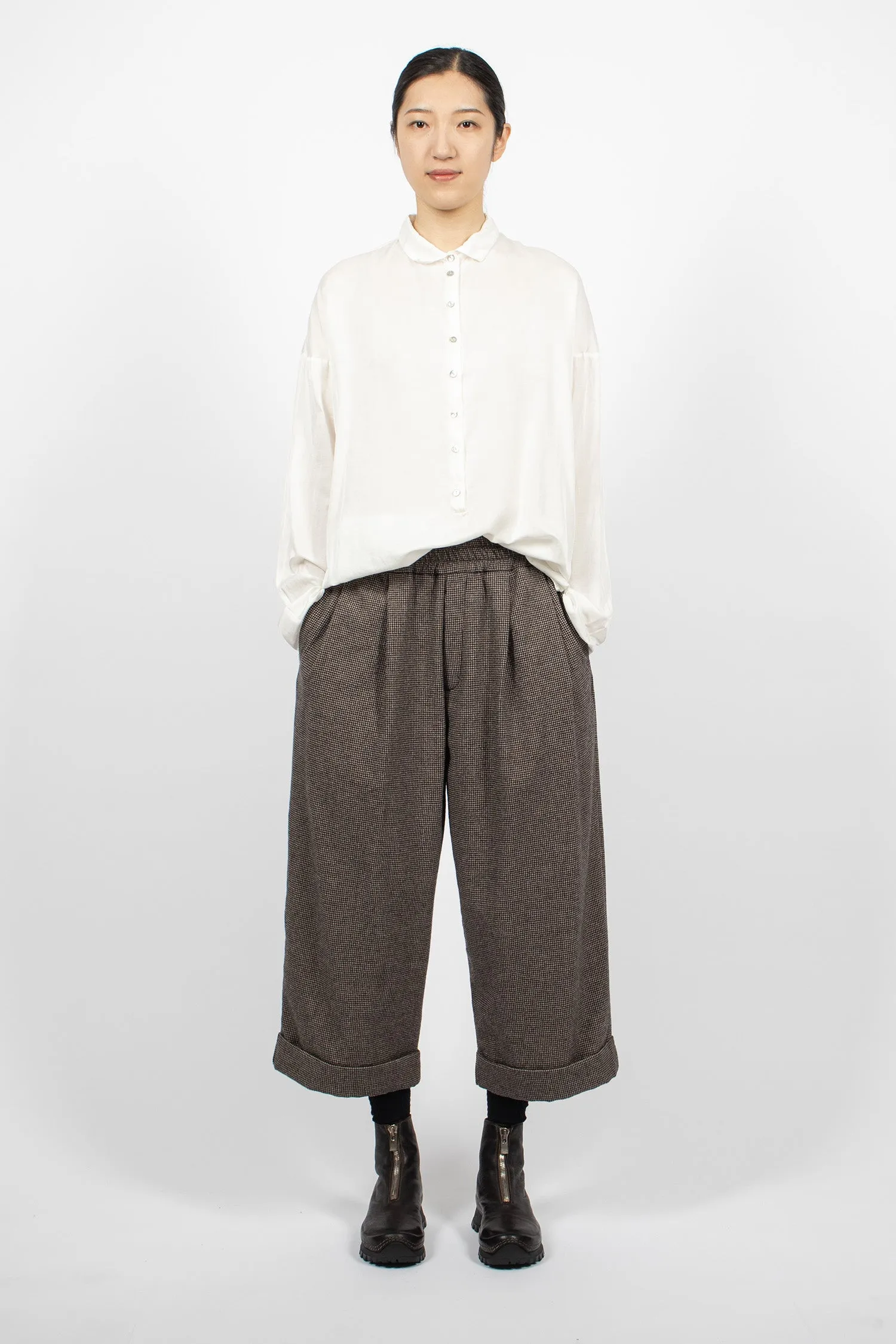 12_129 Silk Collar Shirt Milk