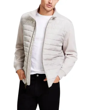 Alfani Mens Bomber Jacket Coat XL Beige Solid