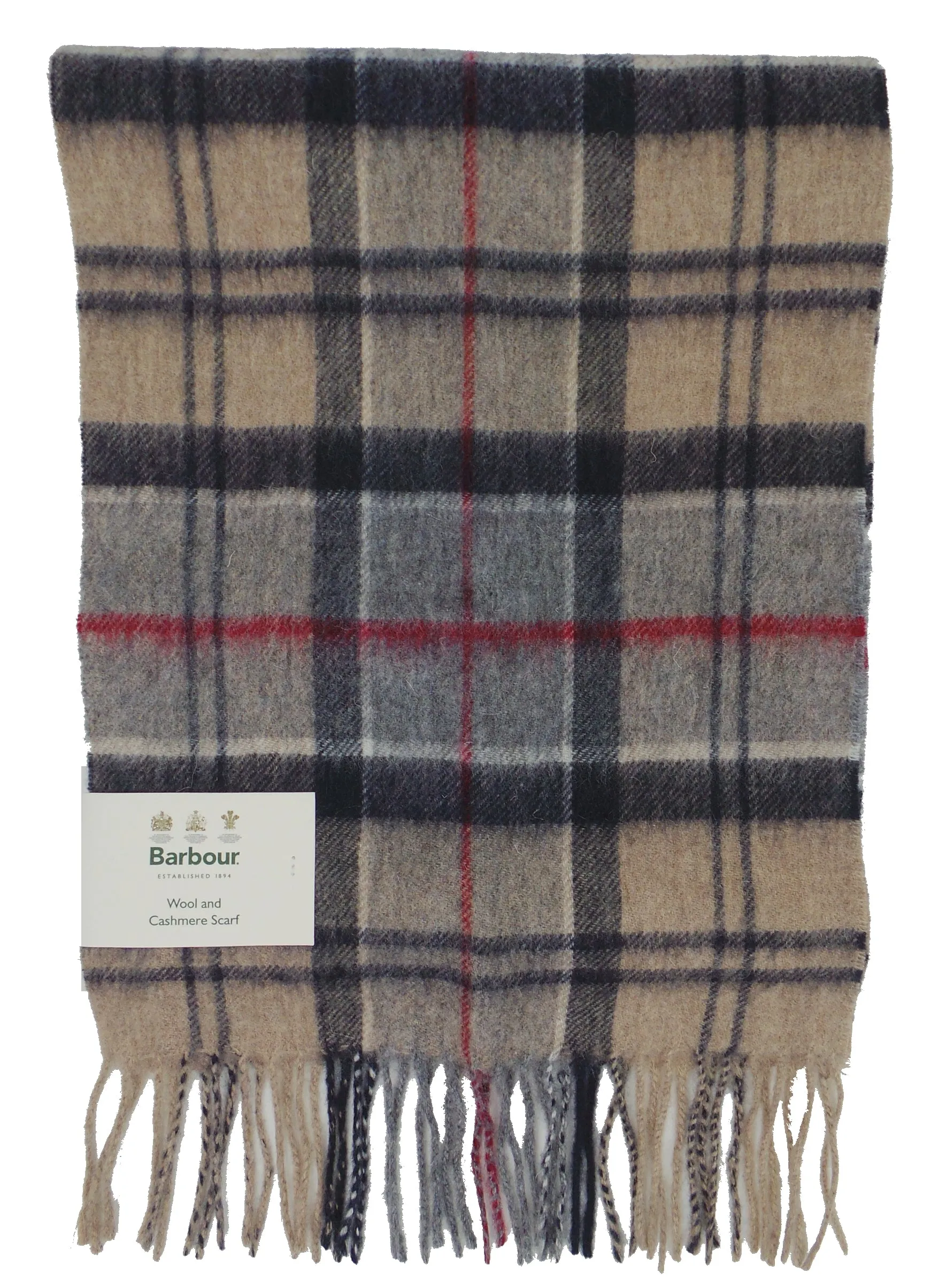 Barbour Lambswool and Cashmere Soft Tartan Scarf