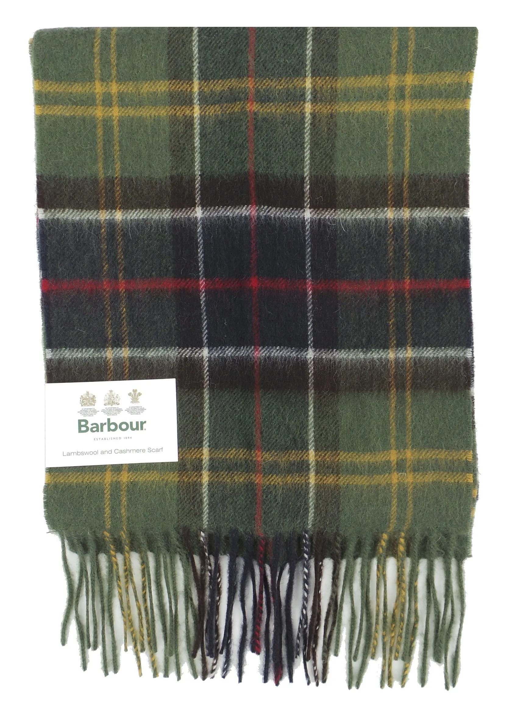 Barbour Lambswool and Cashmere Soft Tartan Scarf