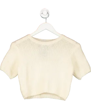 Belle Enfant Cream Boxy Mohair Sweater 4 Years
