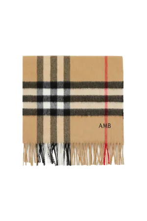 Check Cashmere Scarf