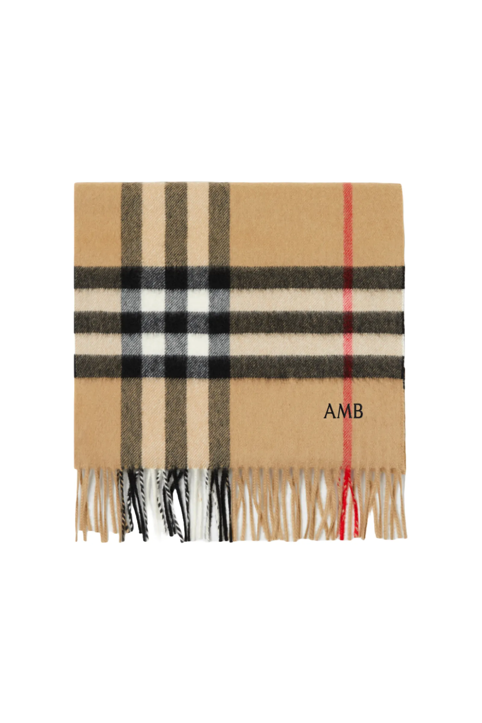 Check Cashmere Scarf