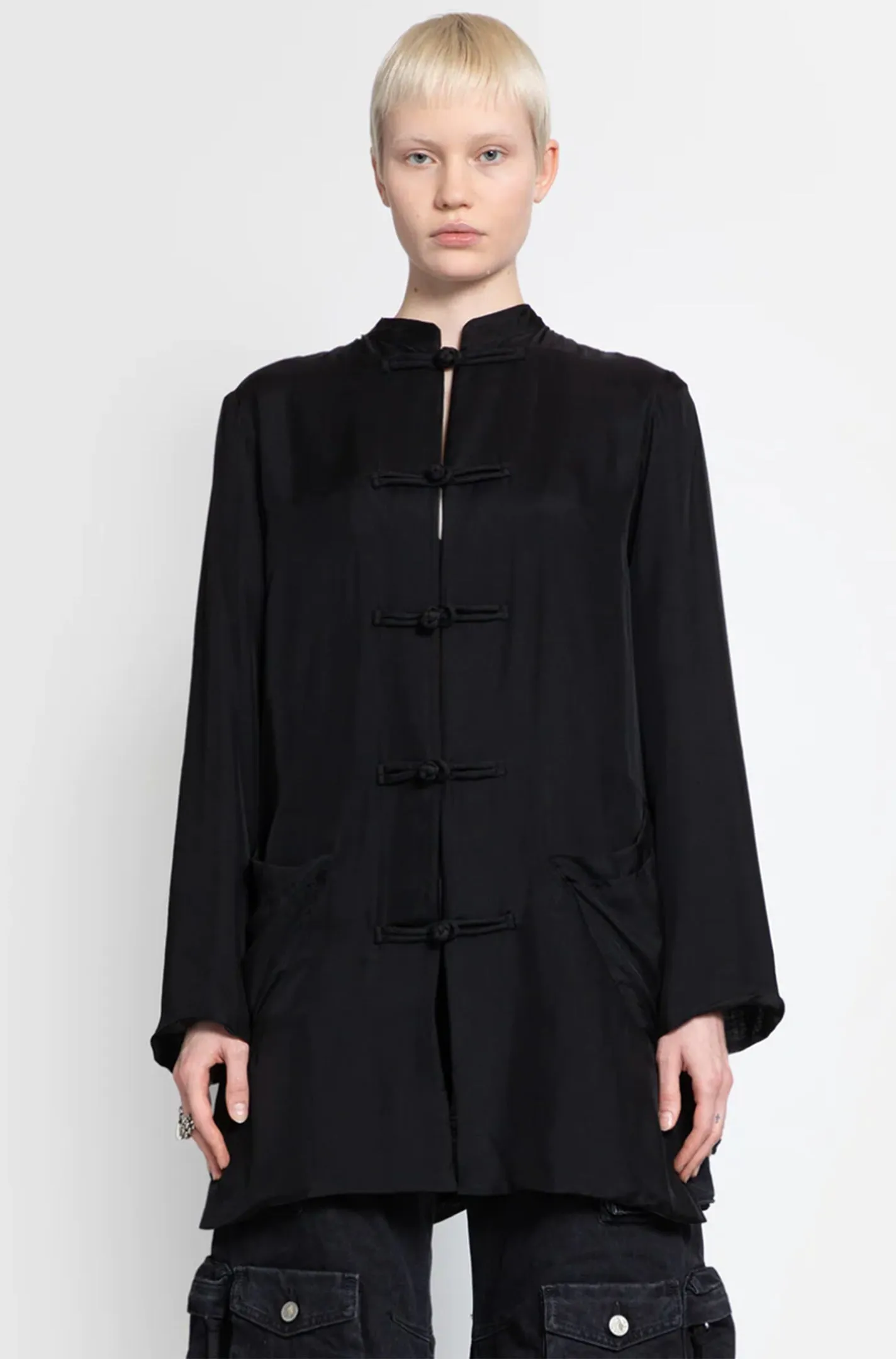 Chiffon Robe Lined with Soft Linen