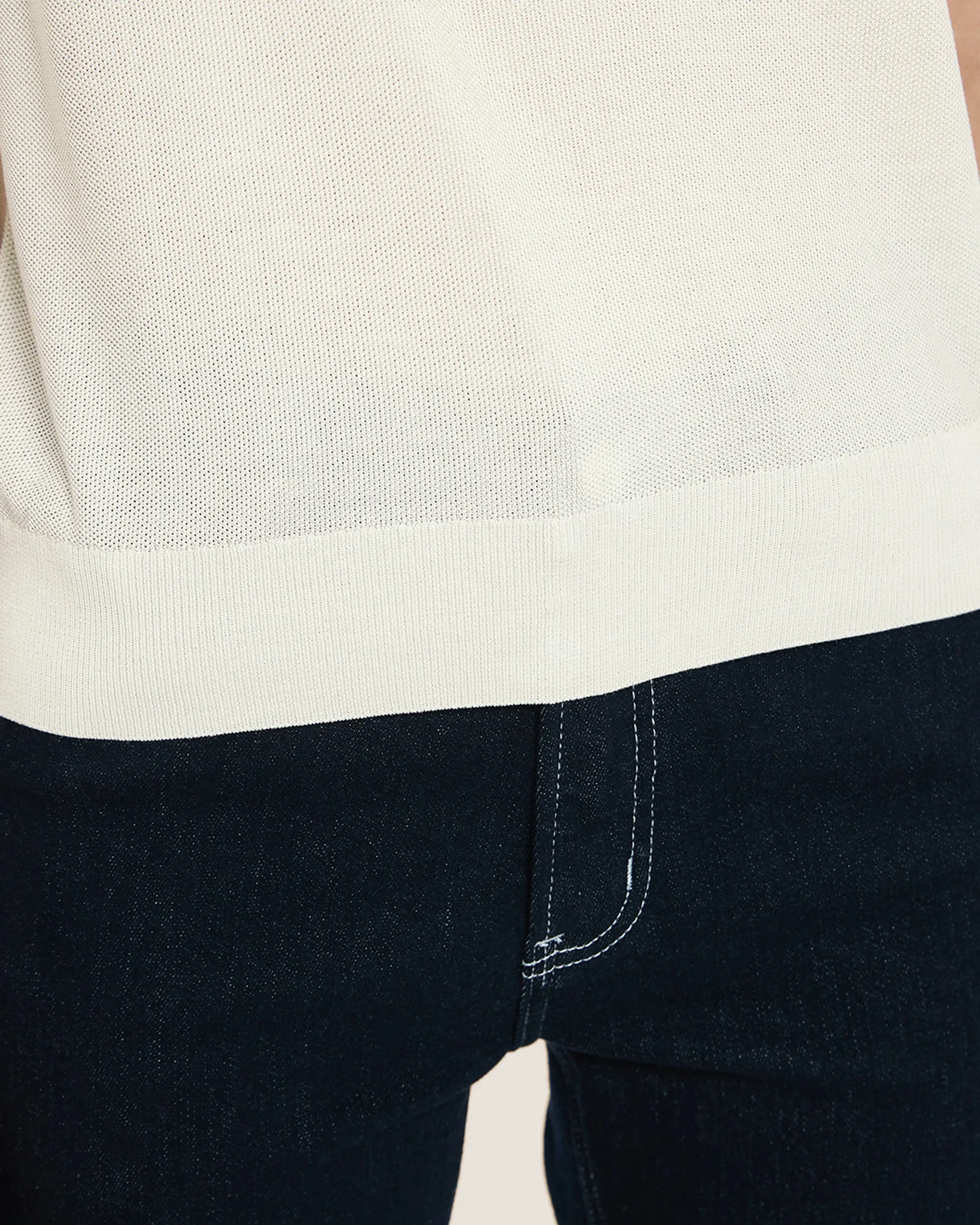 Clearance Crew Neck Silk Knitted T-shirt