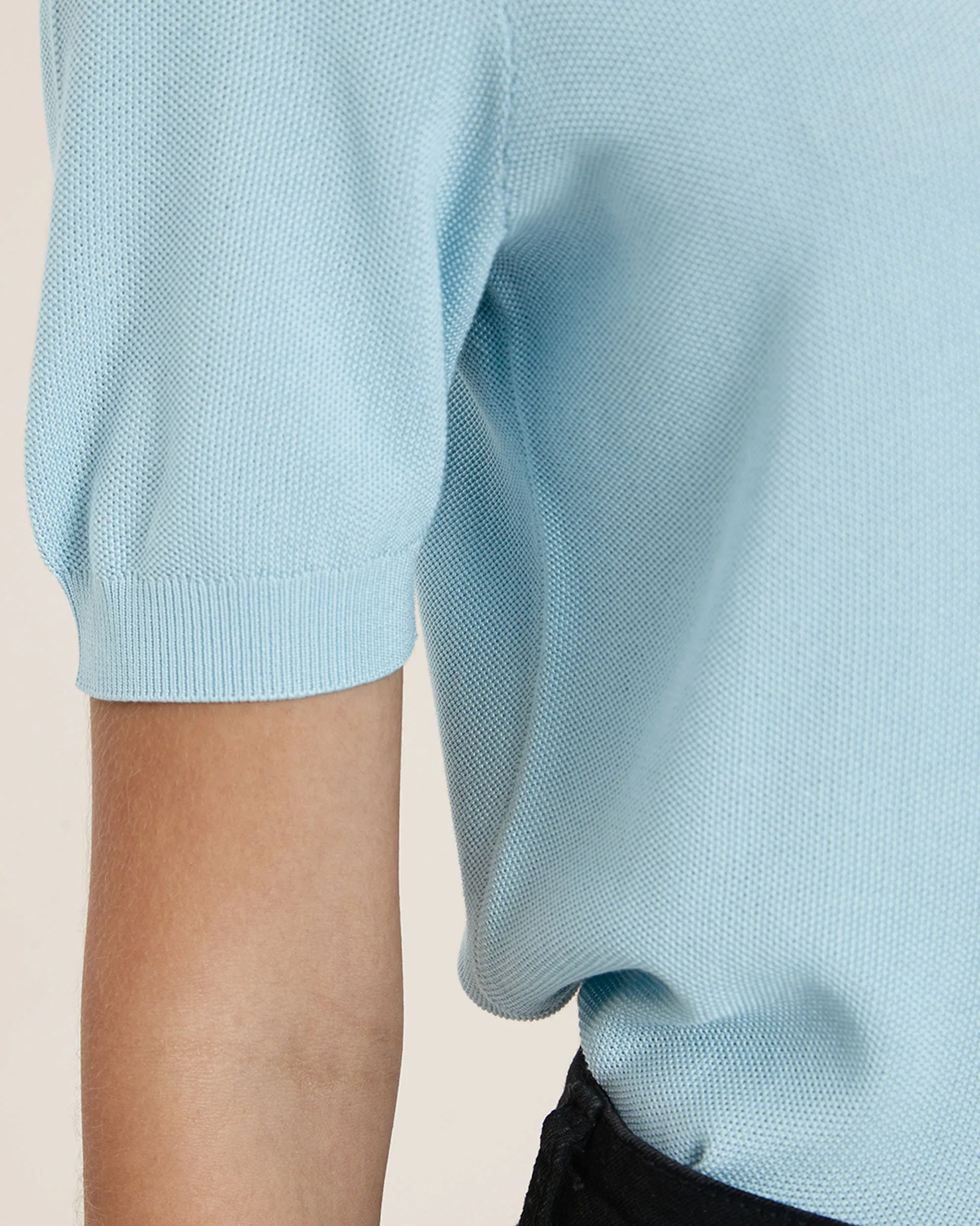 Clearance Crew Neck Silk Knitted T-shirt