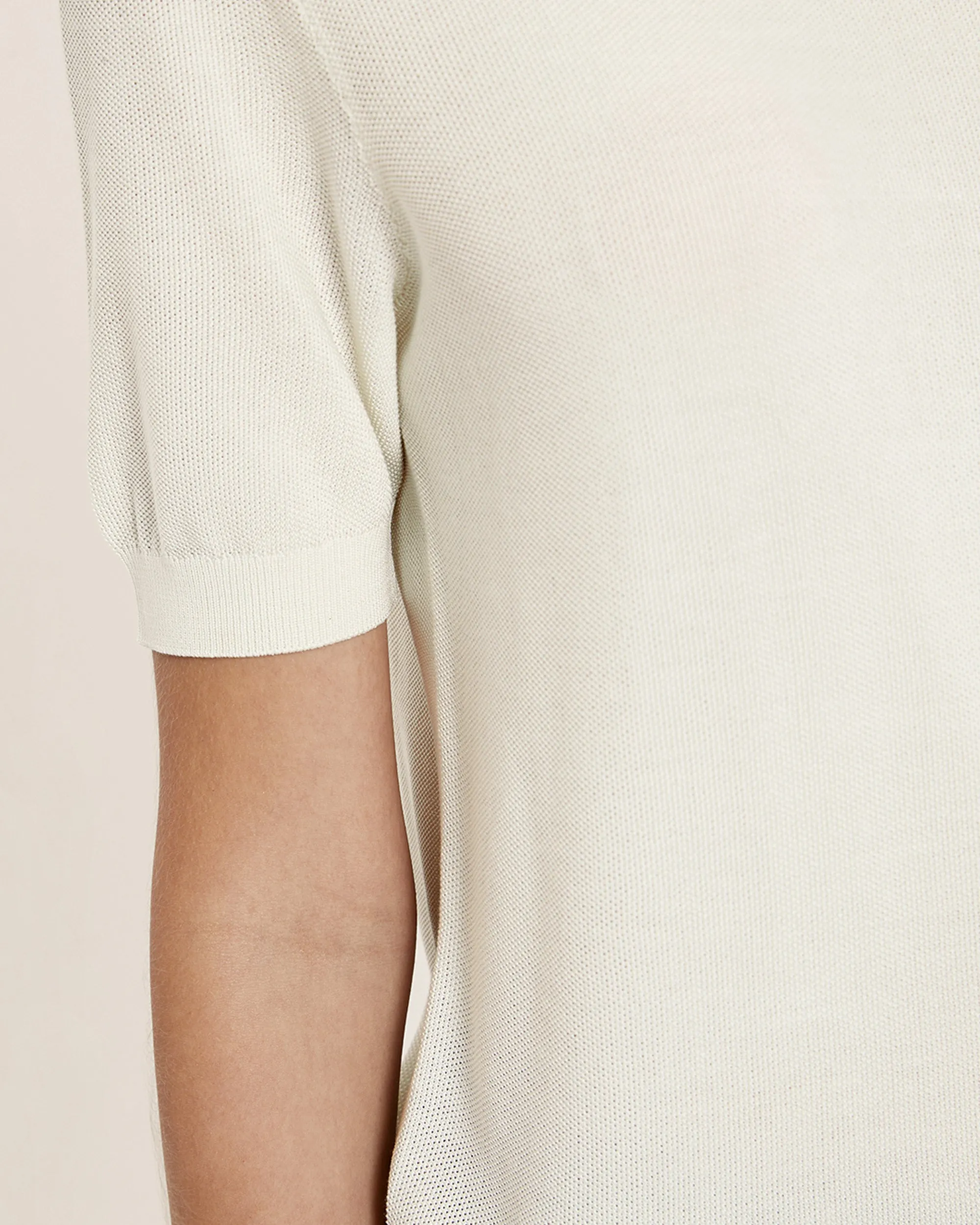 Clearance Crew Neck Silk Knitted T-shirt