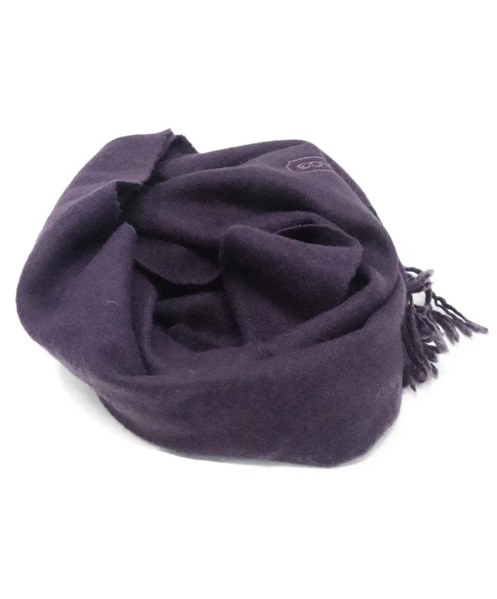 Coach Purple Cashmere Scarf