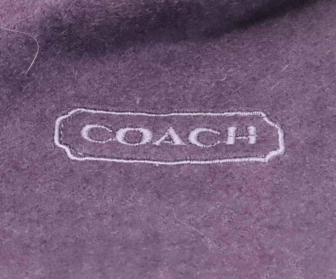 Coach Purple Cashmere Scarf
