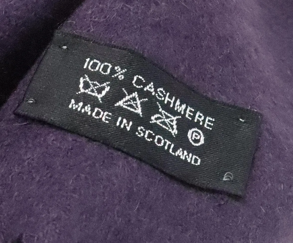 Coach Purple Cashmere Scarf