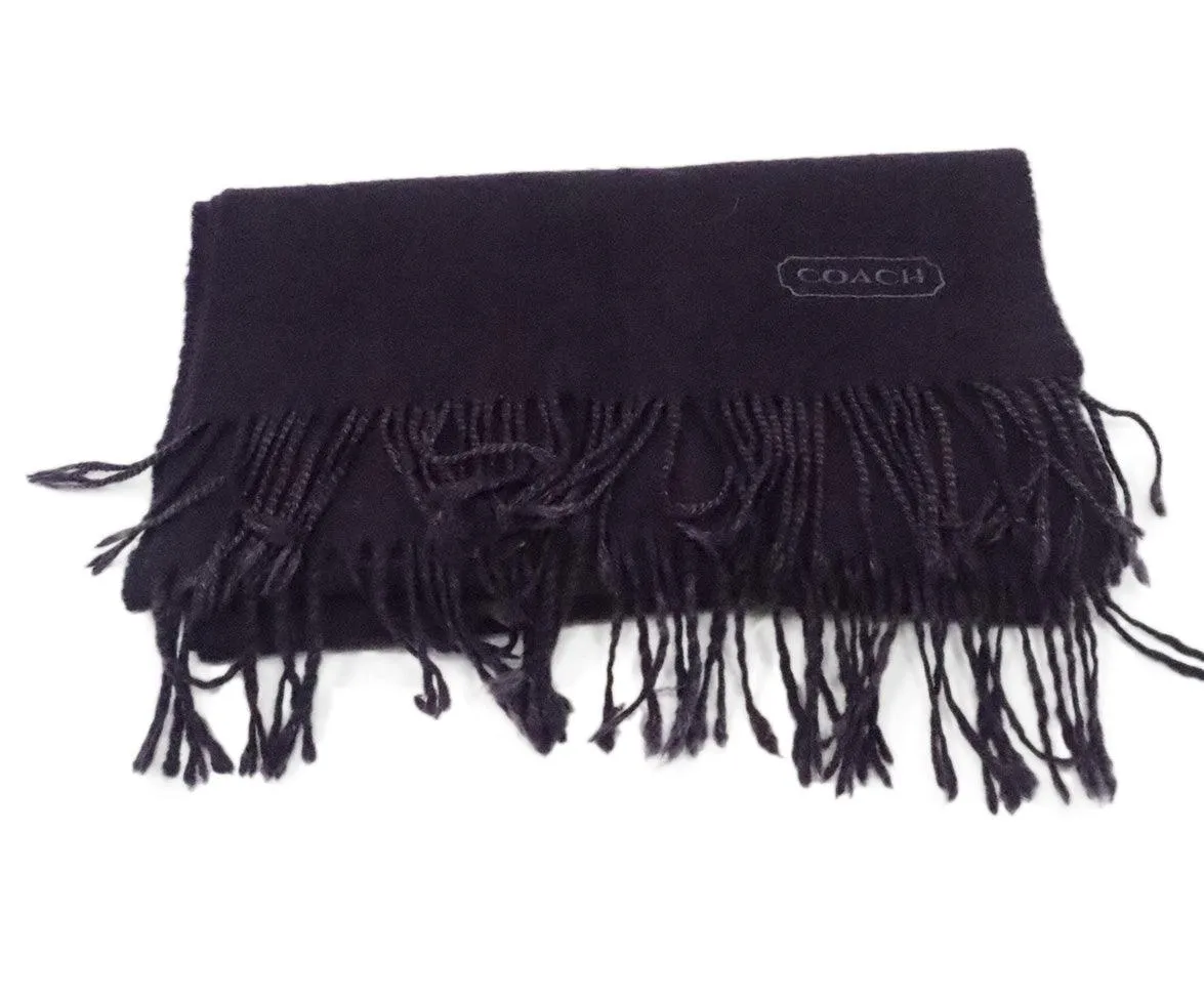 Coach Purple Cashmere Scarf