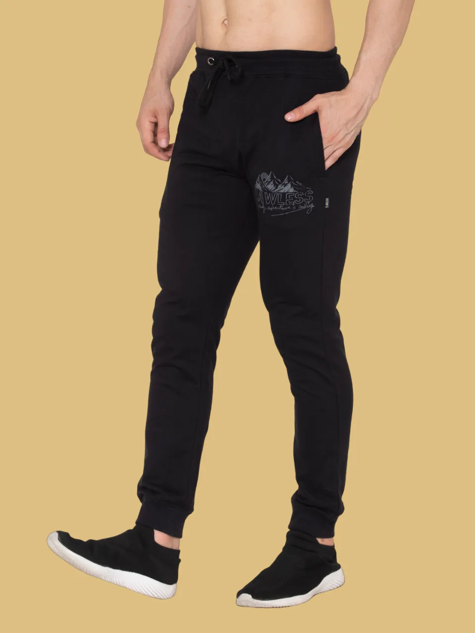 Flawless Men's Black Comfort Jogger