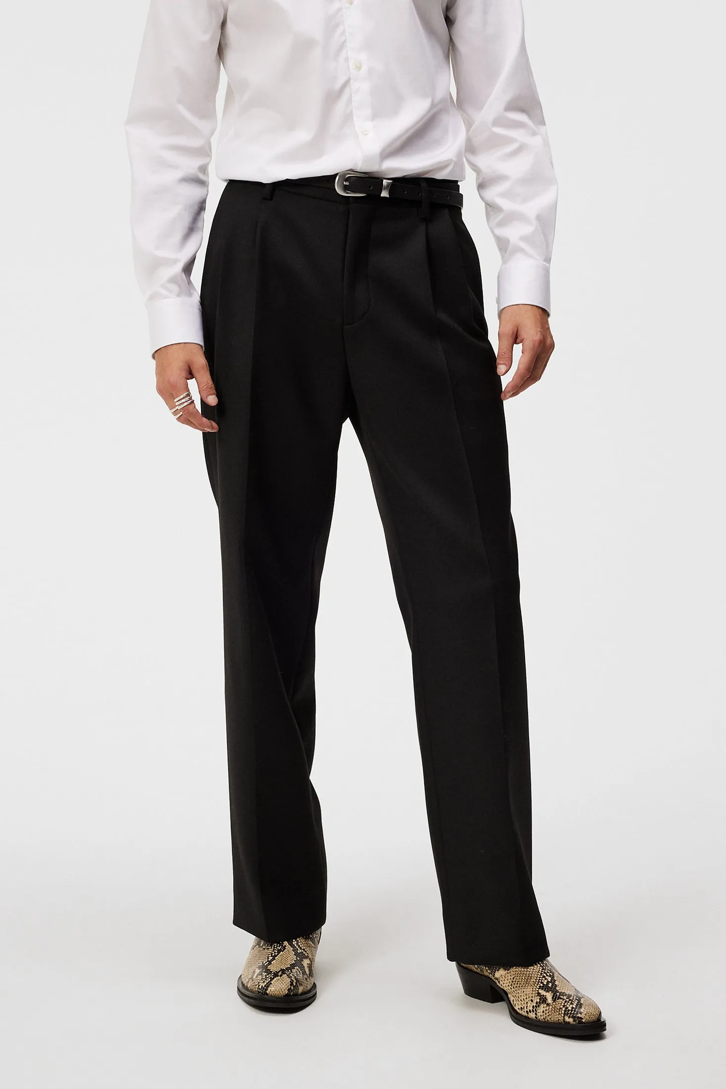 Haij Double Pleat Pants / Black