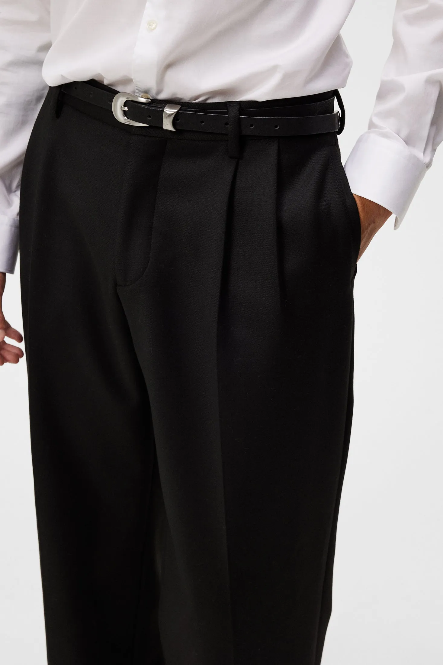 Haij Double Pleat Pants / Black