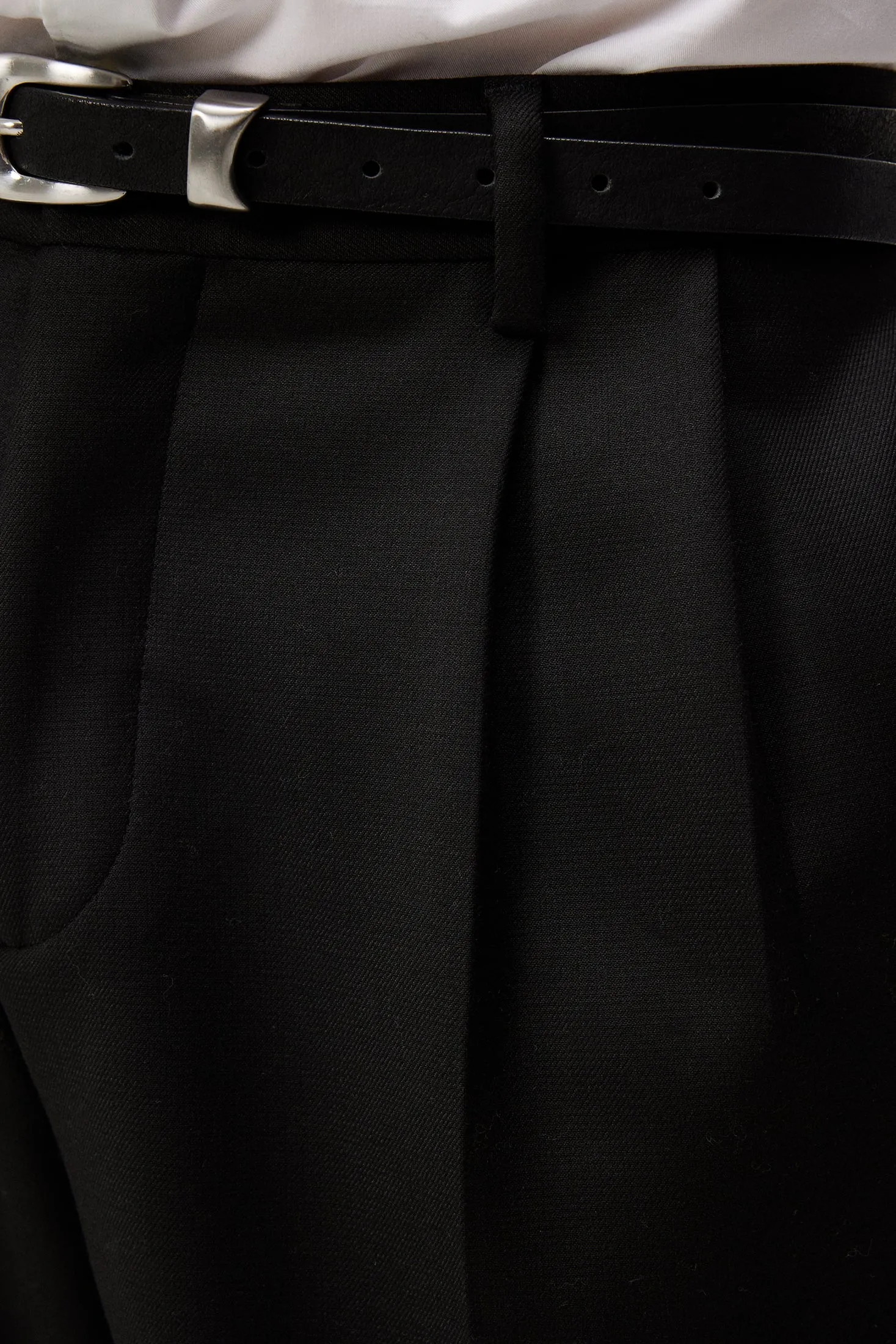 Haij Double Pleat Pants / Black