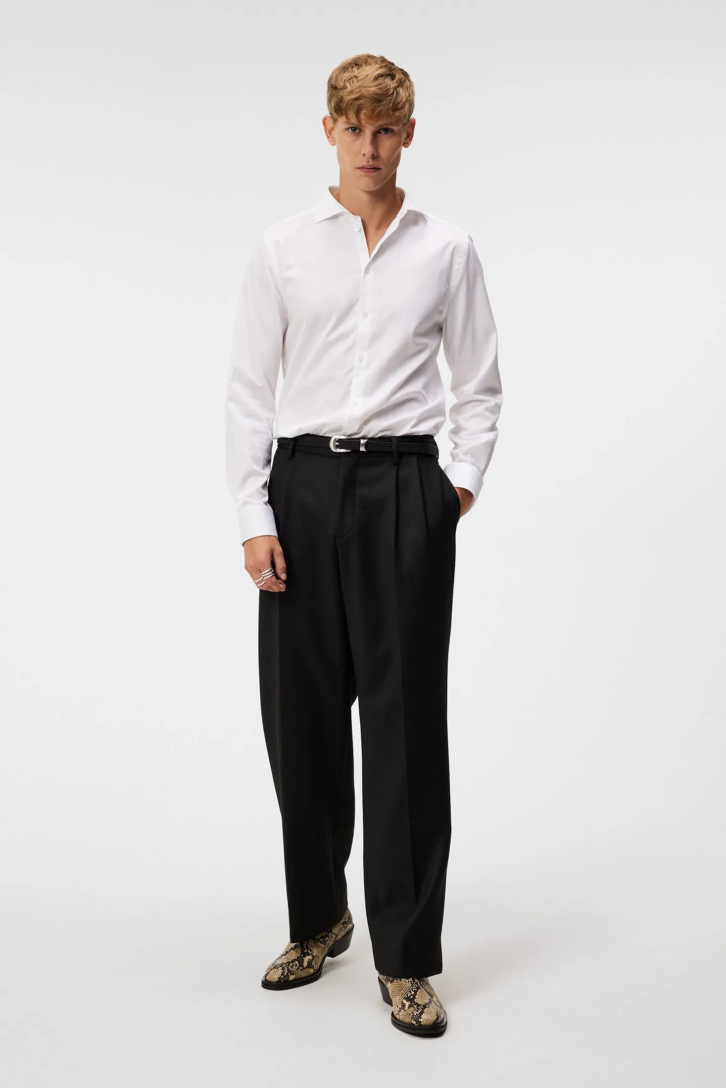 Haij Double Pleat Pants / Black