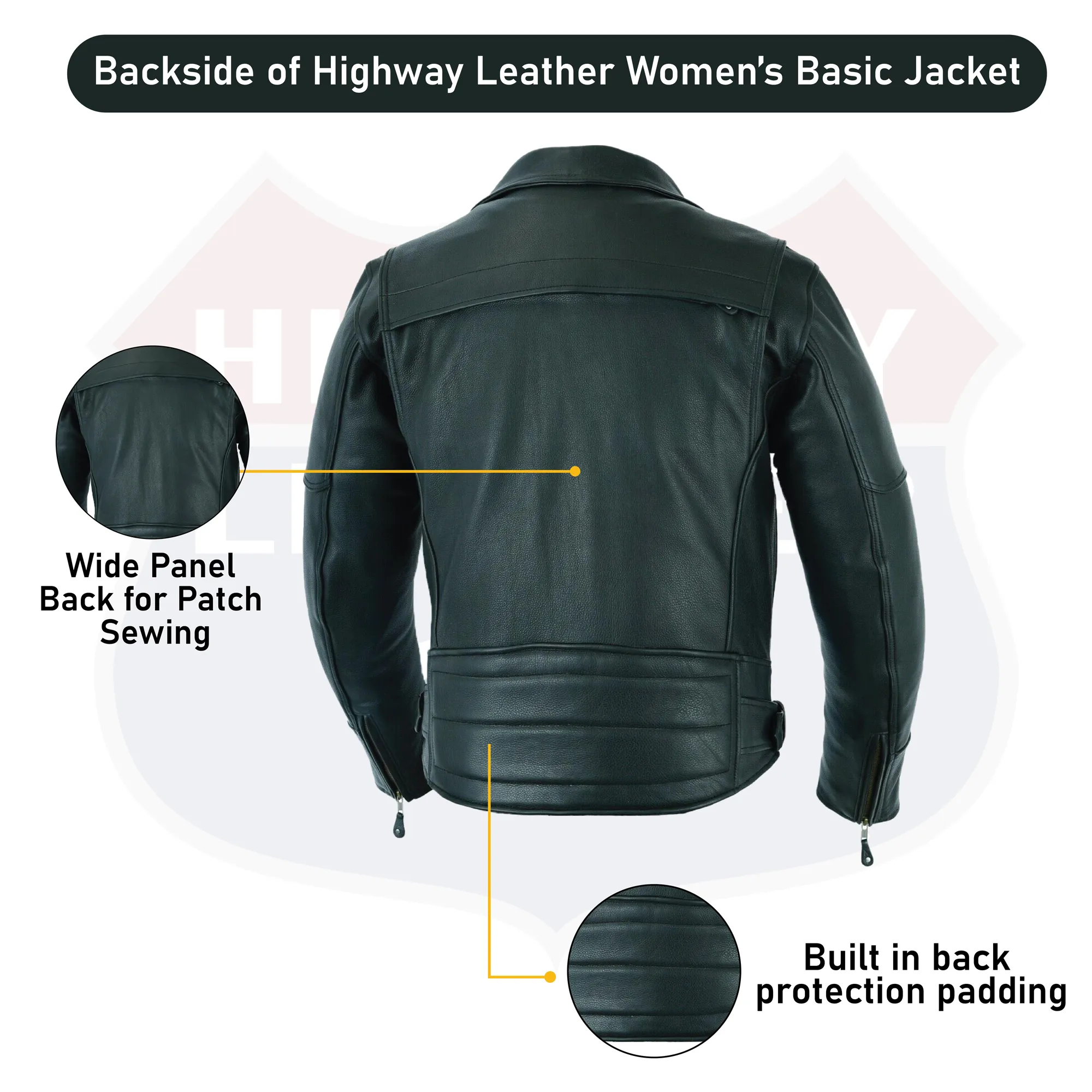 HL10286NKD Highend Men's Pistol Pete Leather Jacket