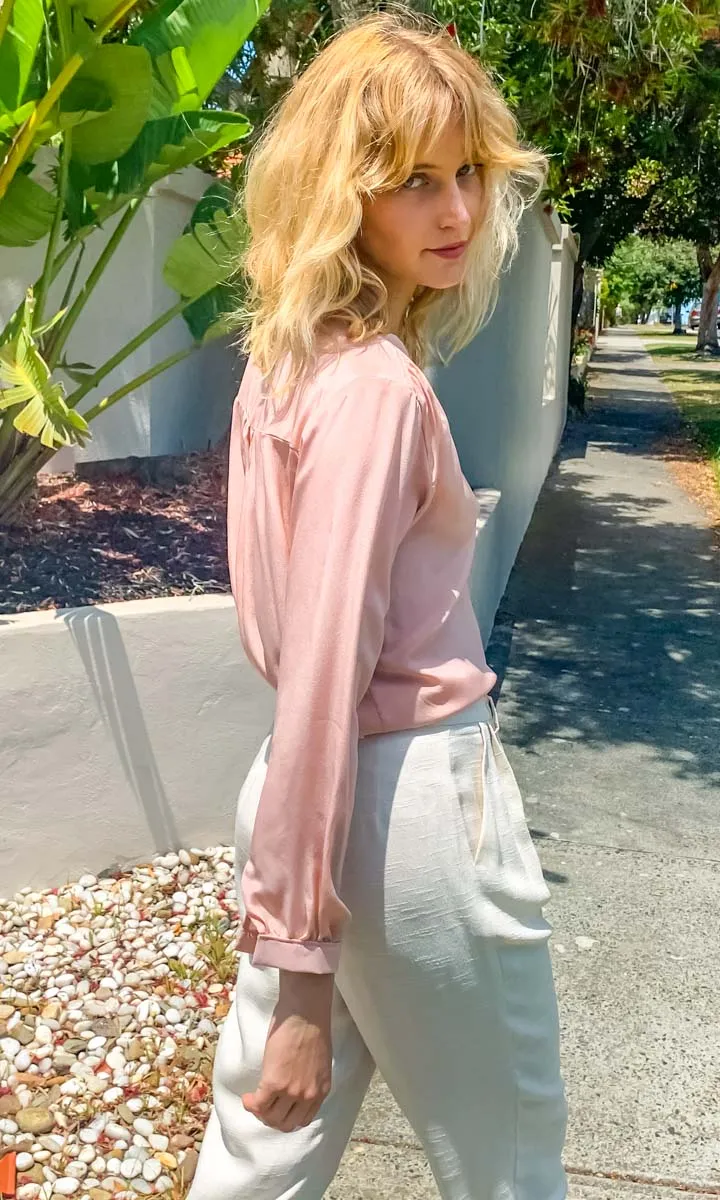 HOSS Silk  Maven Shirt -  Blush