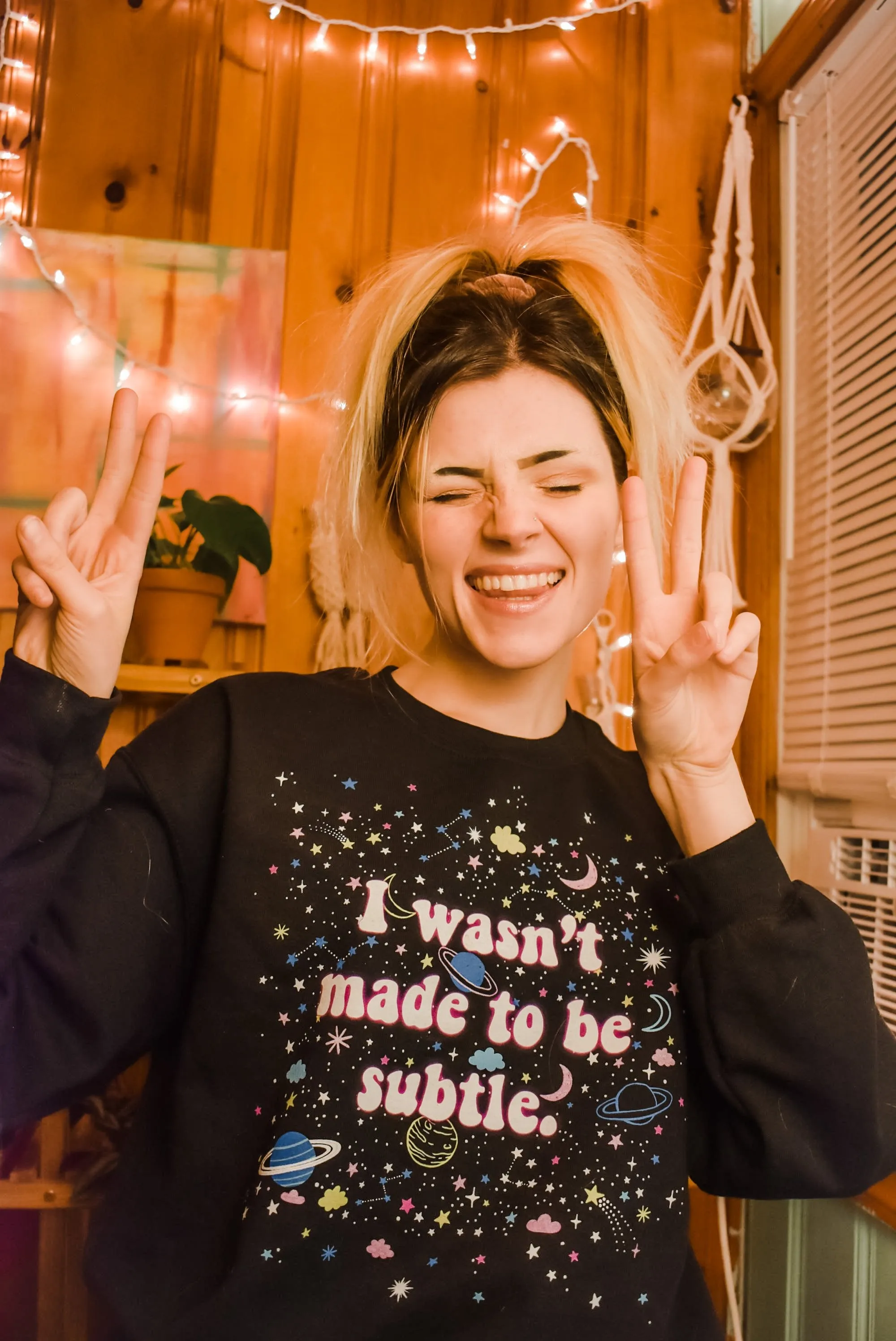 I Wasn't Made To Be Subtle Crewneck Pullover