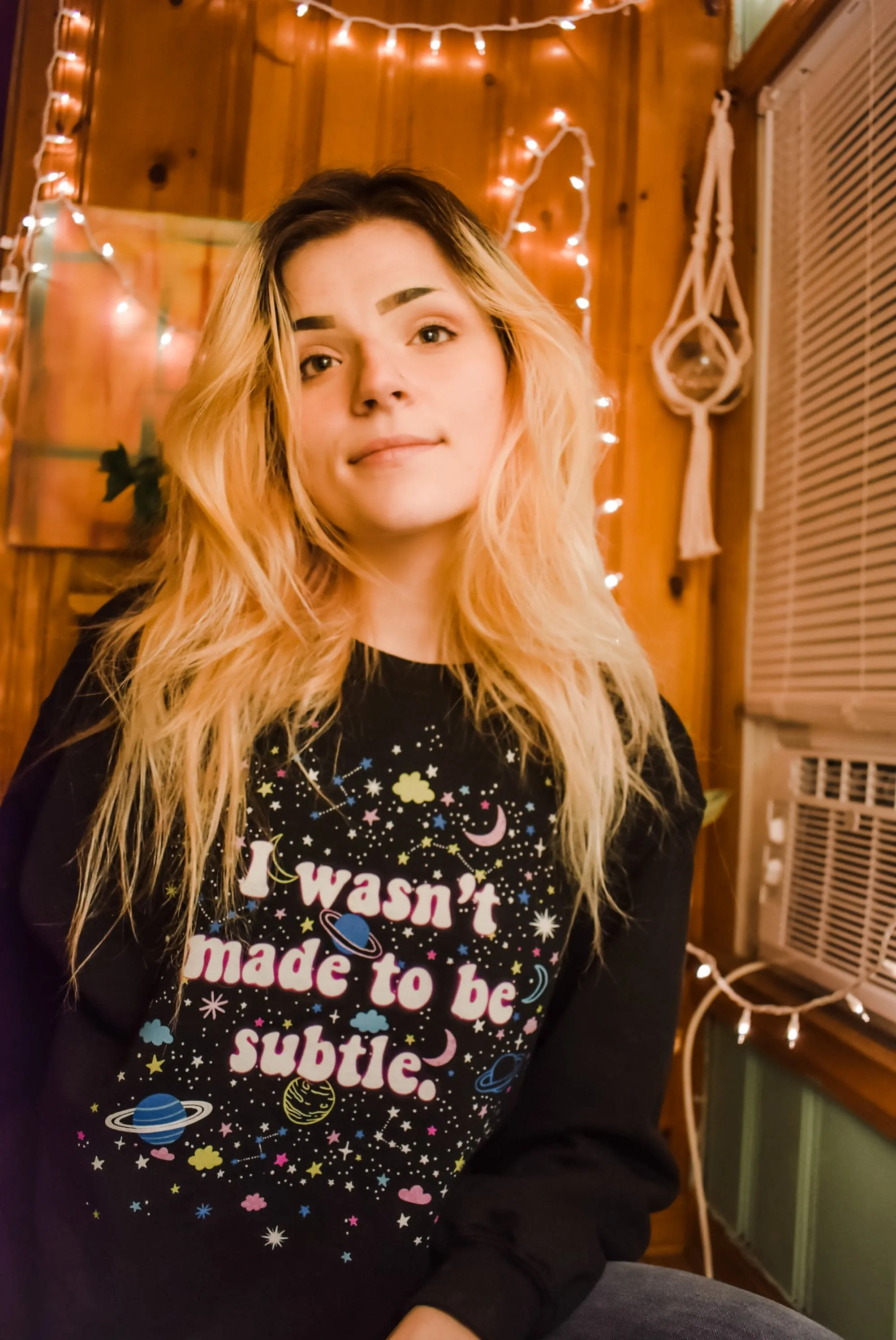 I Wasn't Made To Be Subtle Crewneck Pullover