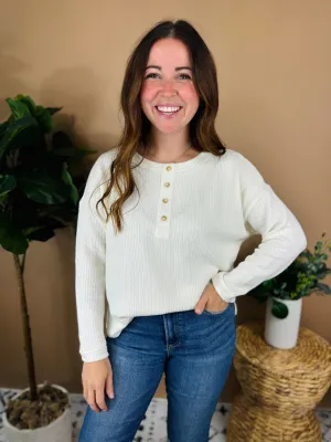 Jo Henley Long Sleeve Henley Top