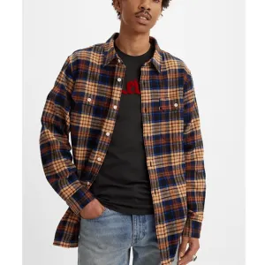 Levis Jackson Worker Plaid Ling Sleeve Shirt in Multi Colour