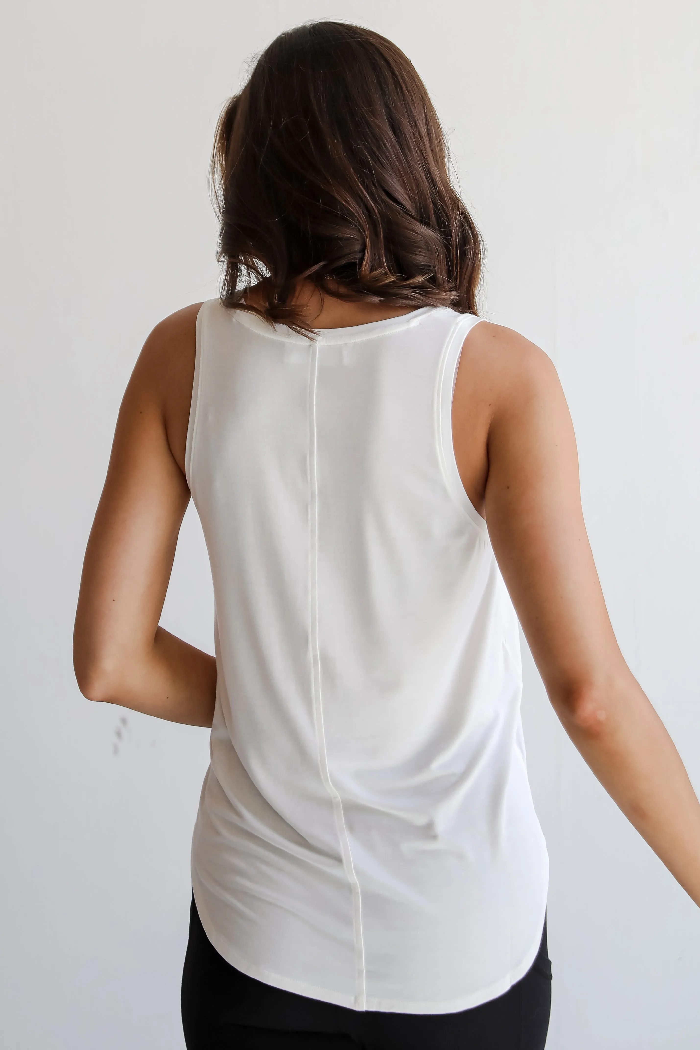 Lilly Everyday White Tank - DU DEAL