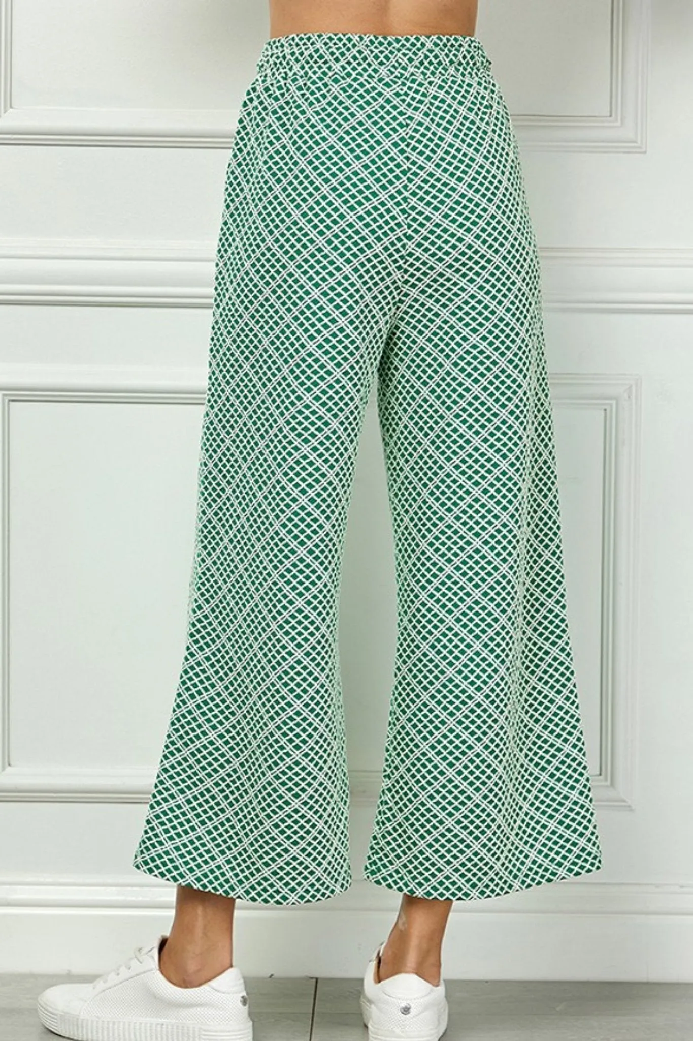 Linnie Wide Leg Pant in Green