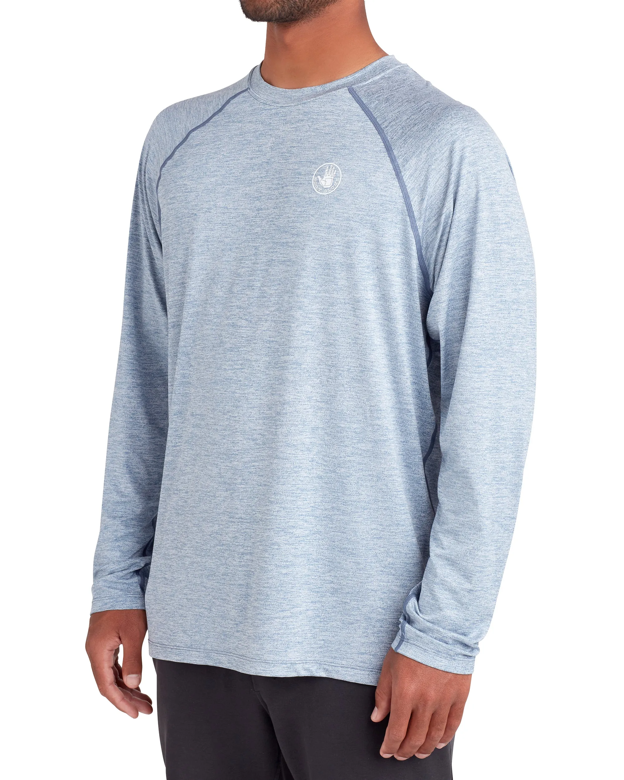 Long-Sleeved Raglan UPF 50  T-Shirt - Blue