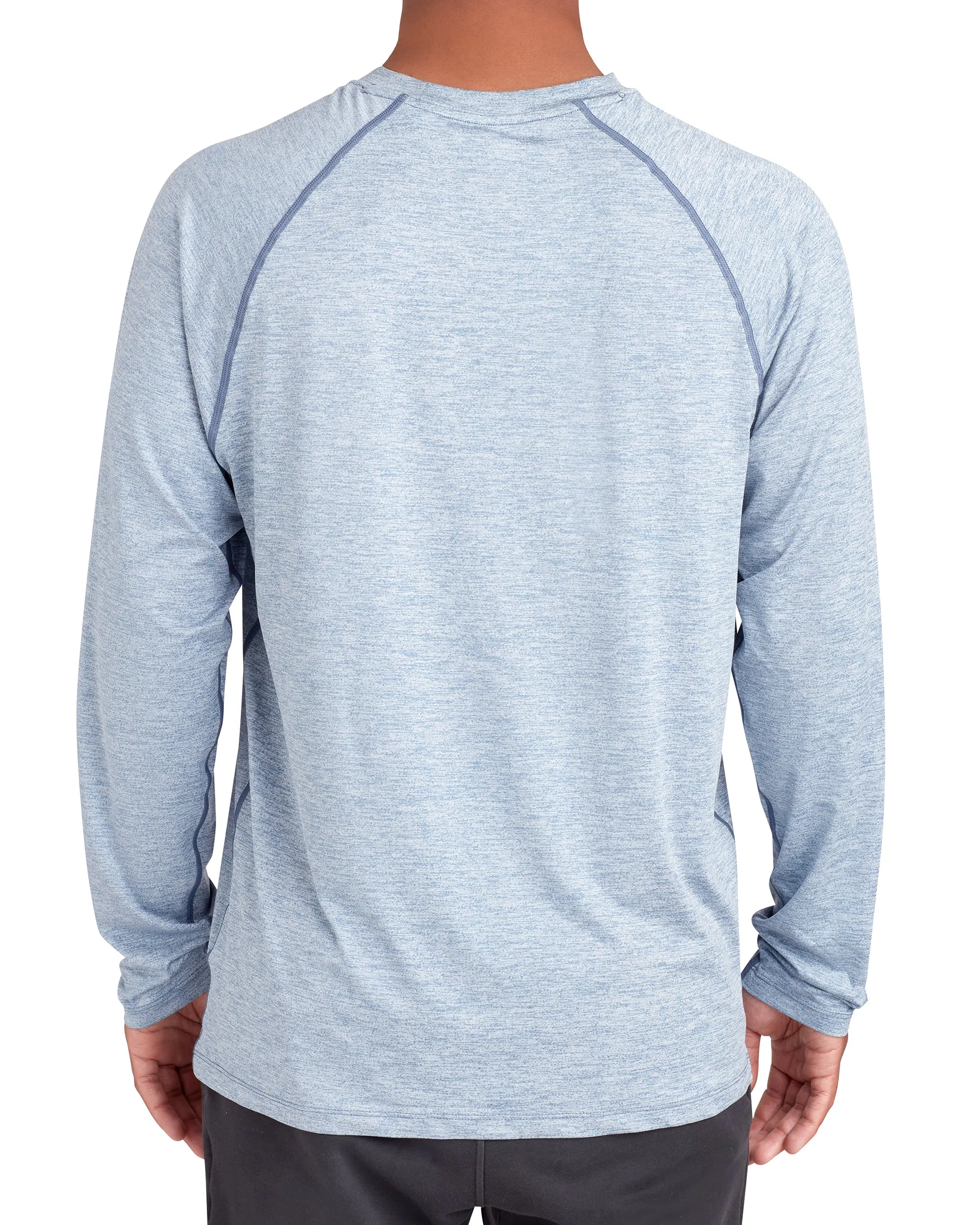 Long-Sleeved Raglan UPF 50  T-Shirt - Blue