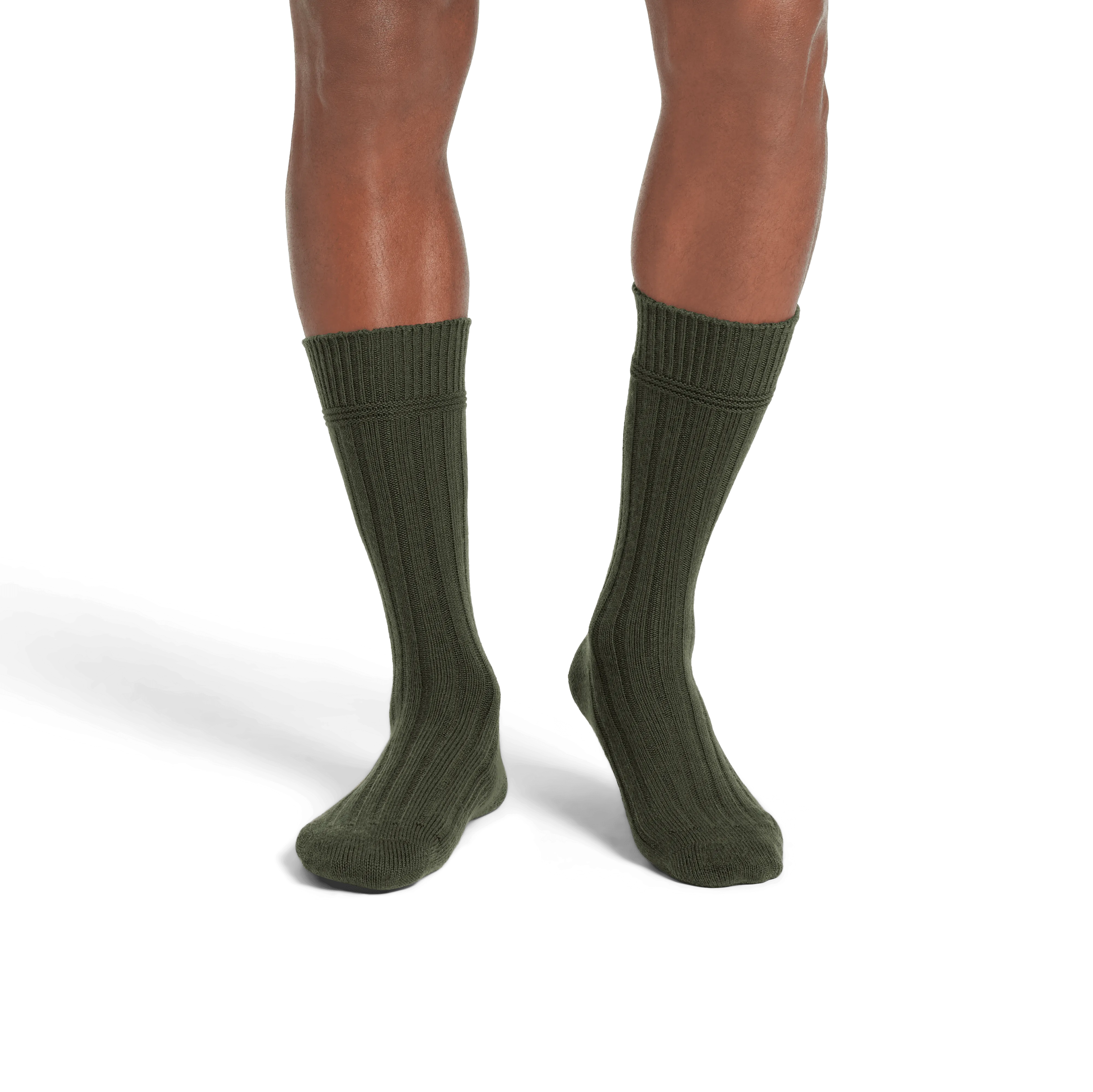 Men's Merino Cashmere Blend Rib Calf Sock 3-Pack
