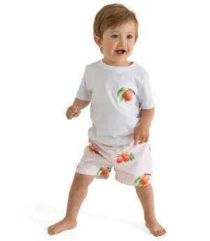 New In Meia Pata Boys Peaches T-Shirt & Swimming Shorts SS25