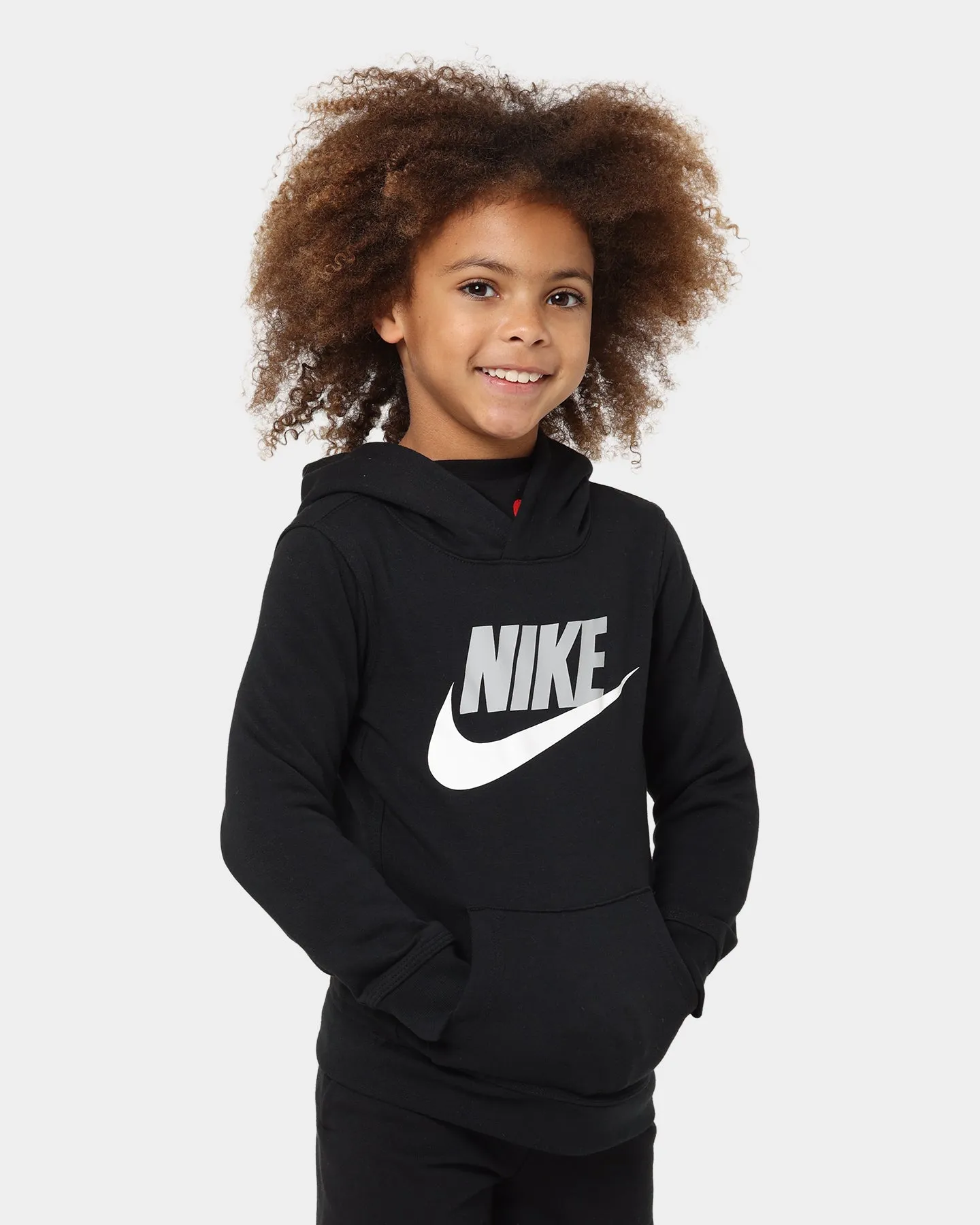 Nike Kids' Club HBR Pullover Hoodie Black