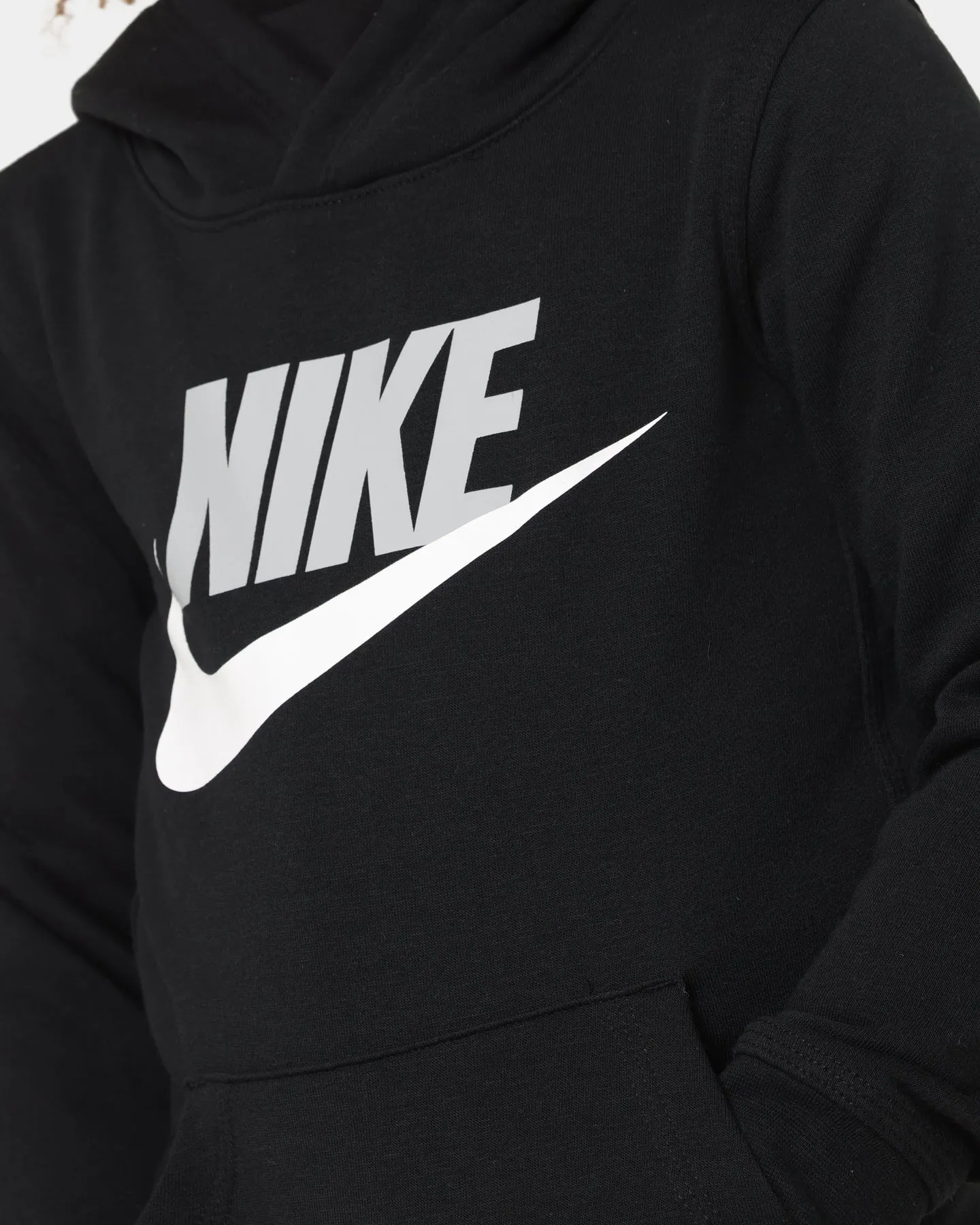 Nike Kids' Club HBR Pullover Hoodie Black