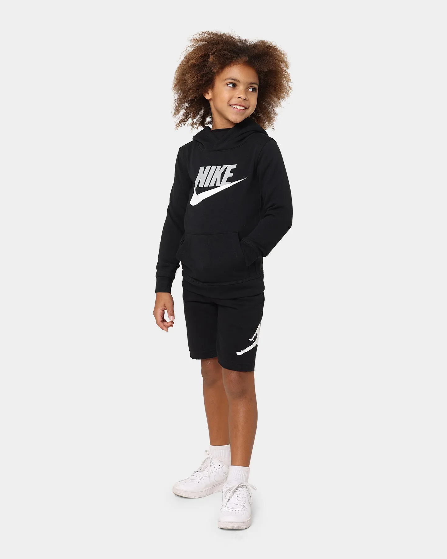 Nike Kids' Club HBR Pullover Hoodie Black