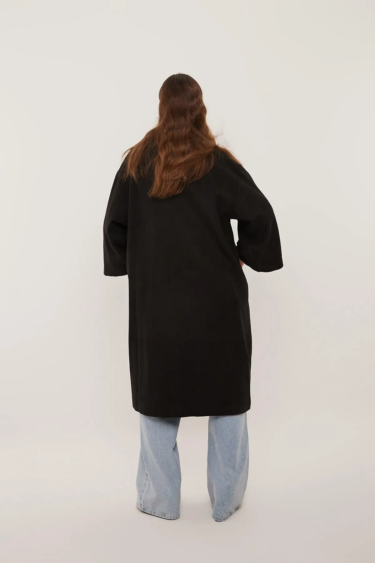 Oversized Cozy Coat - Black