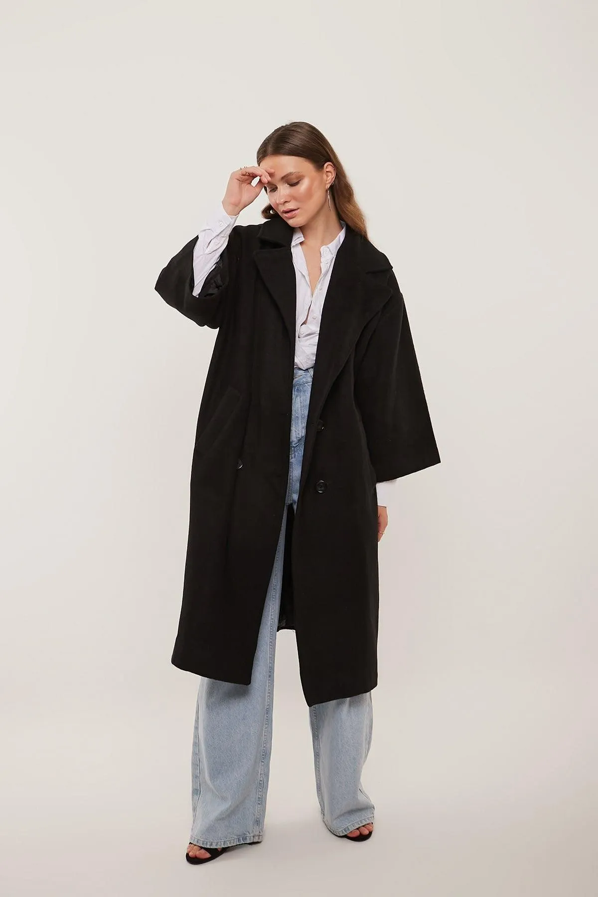 Oversized Cozy Coat - Black