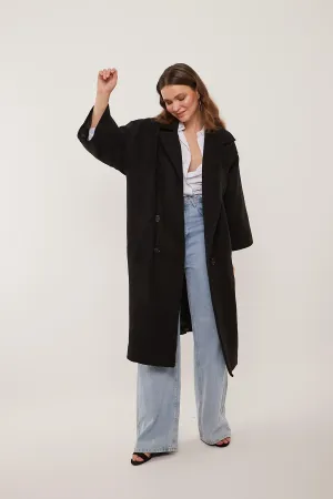 Oversized Cozy Coat - Black