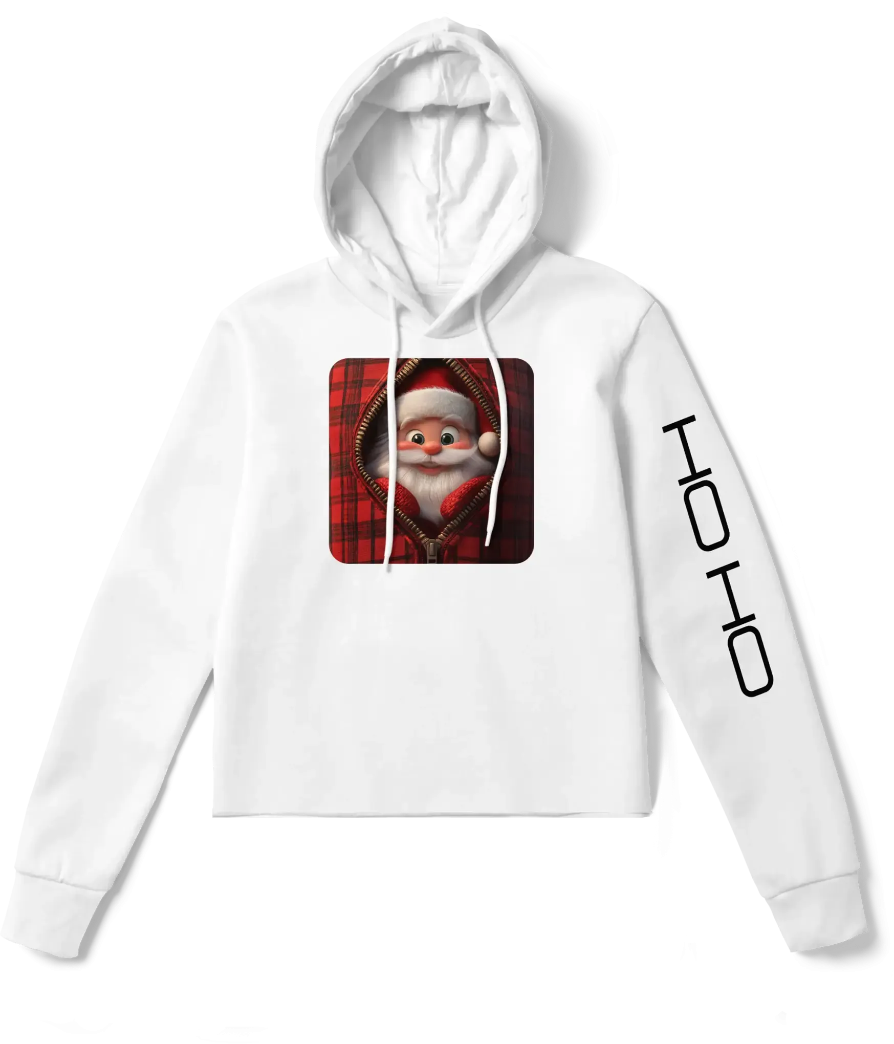 Peek-a-Boo Santa Hoodie – Festive Fun in Every Detail