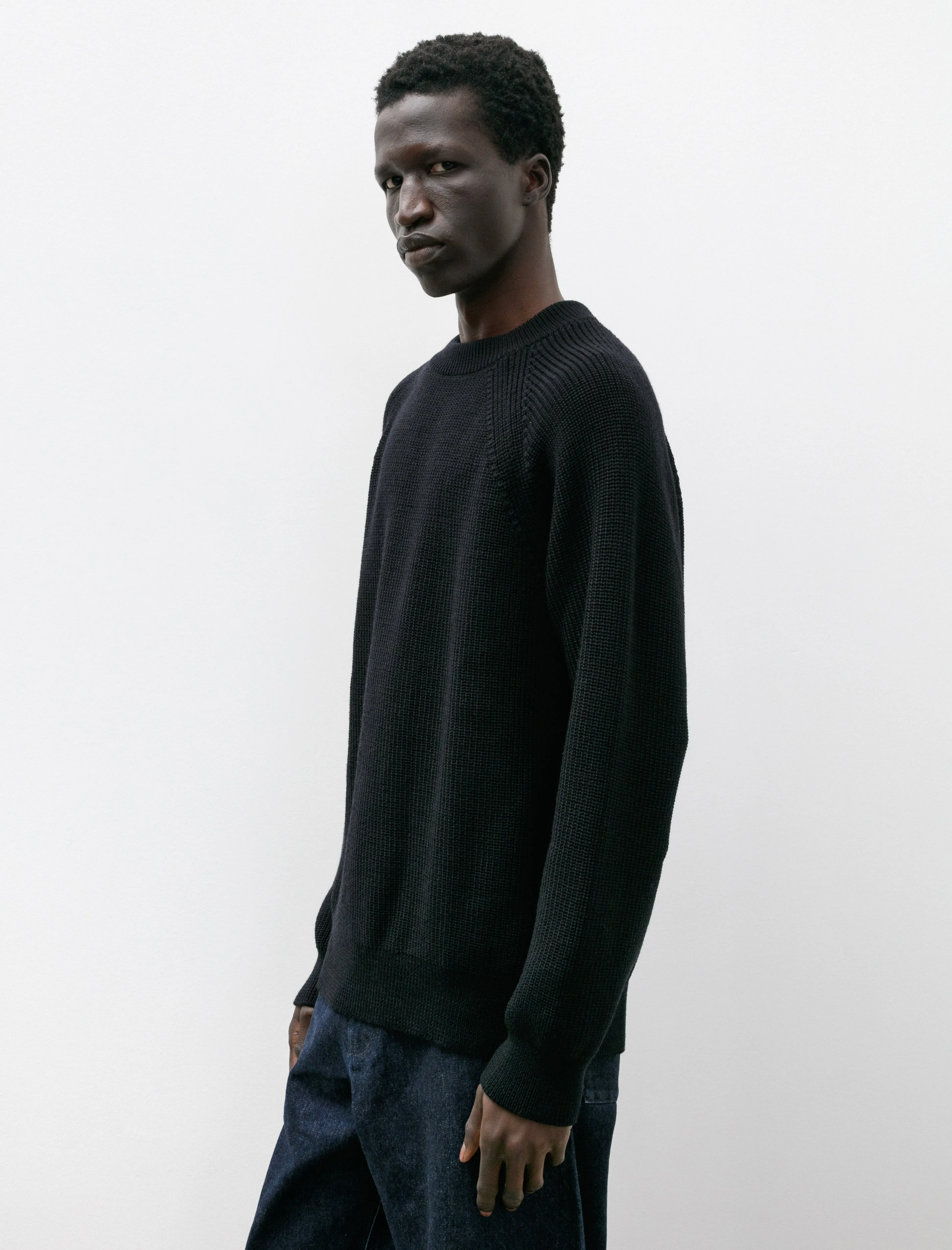 Plano Merino Wool Rib Black