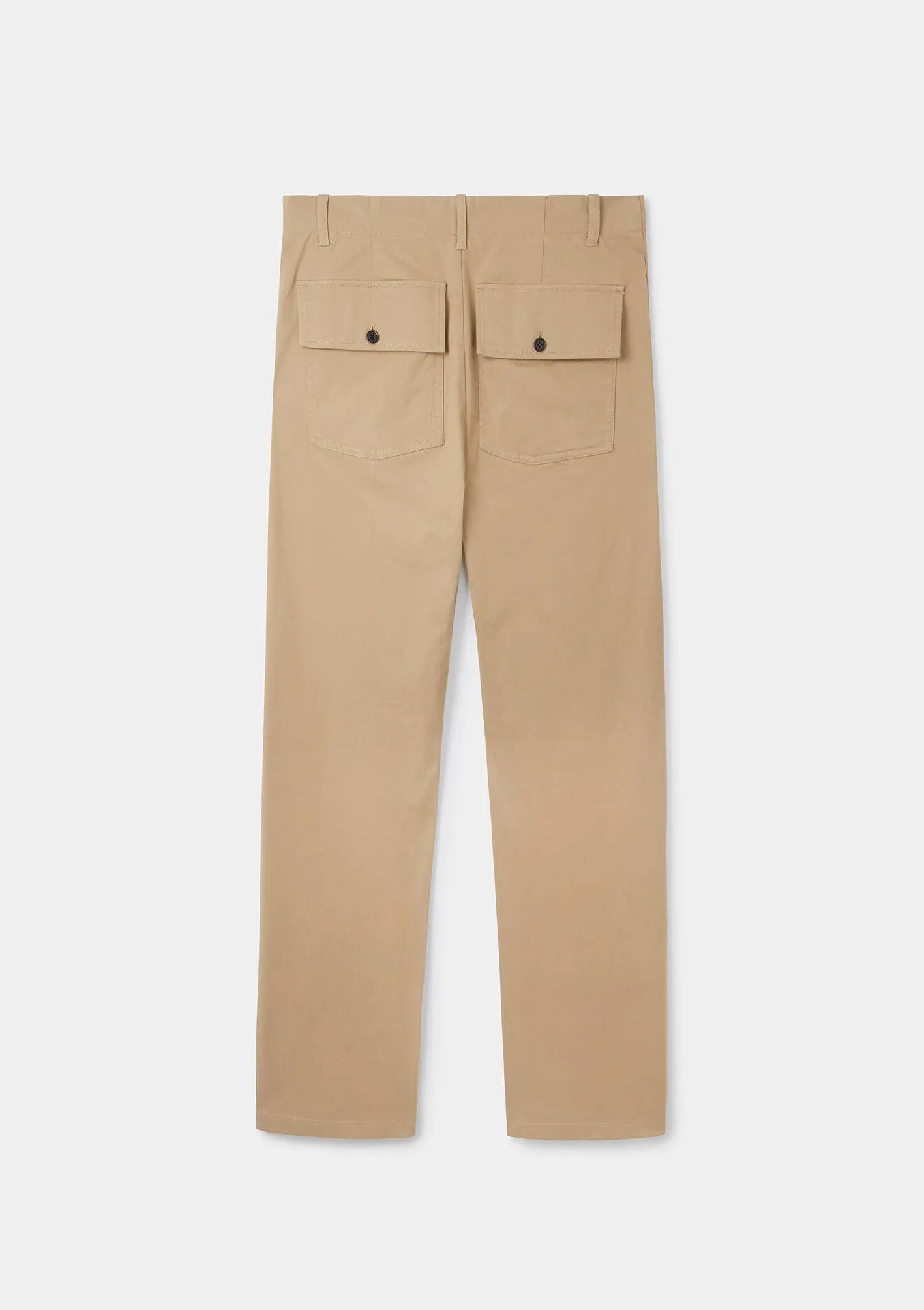 Sand Cotton Utility Trouser