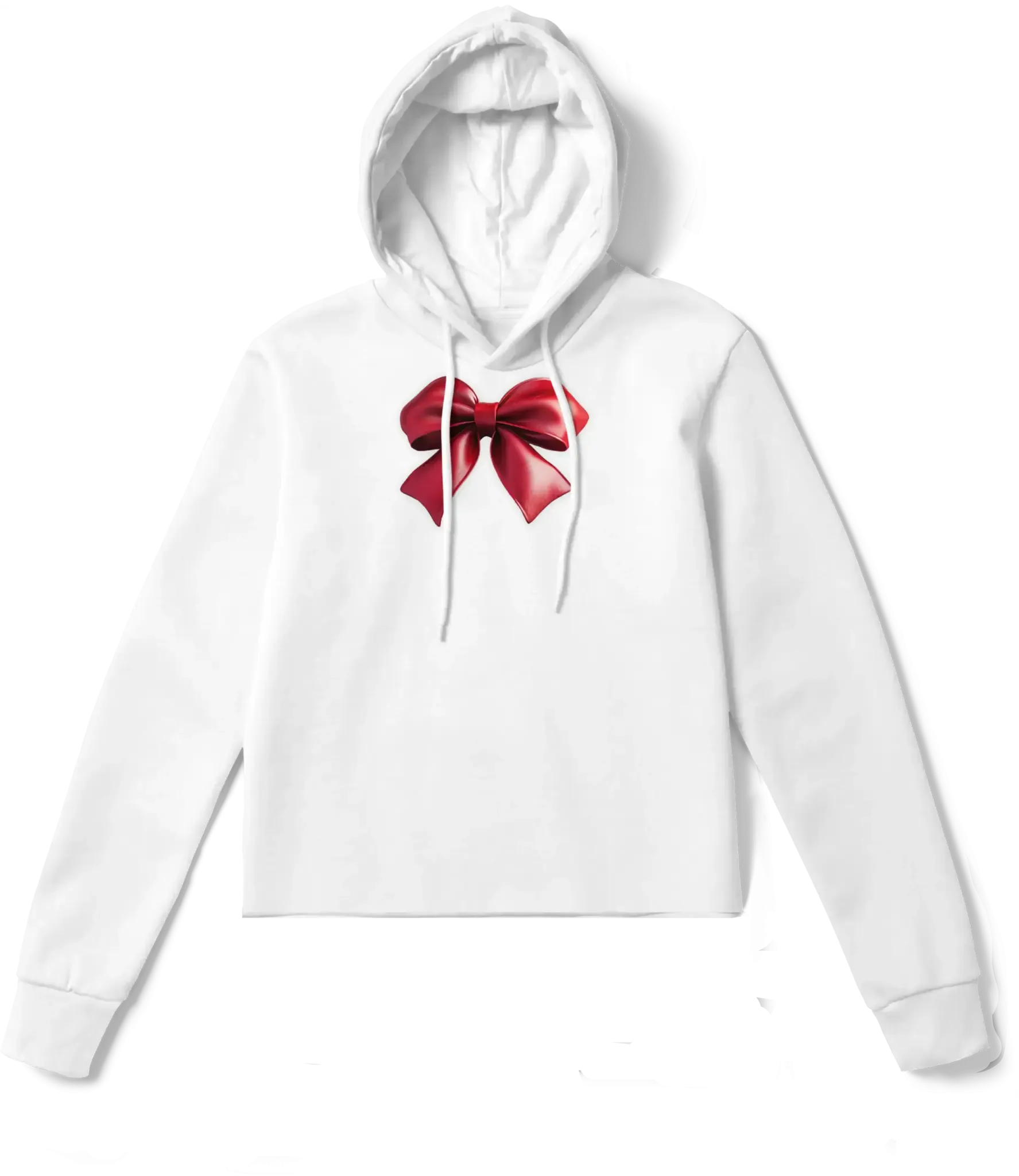 Satin Bow Hoodie – Effortless Holiday Elegance
