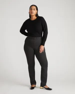 Smart Signature Ponte Pants Long - Charcoal