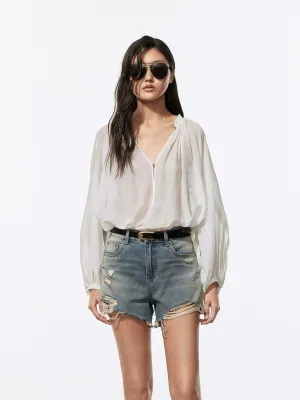 Soft Cotton Silk Blouse