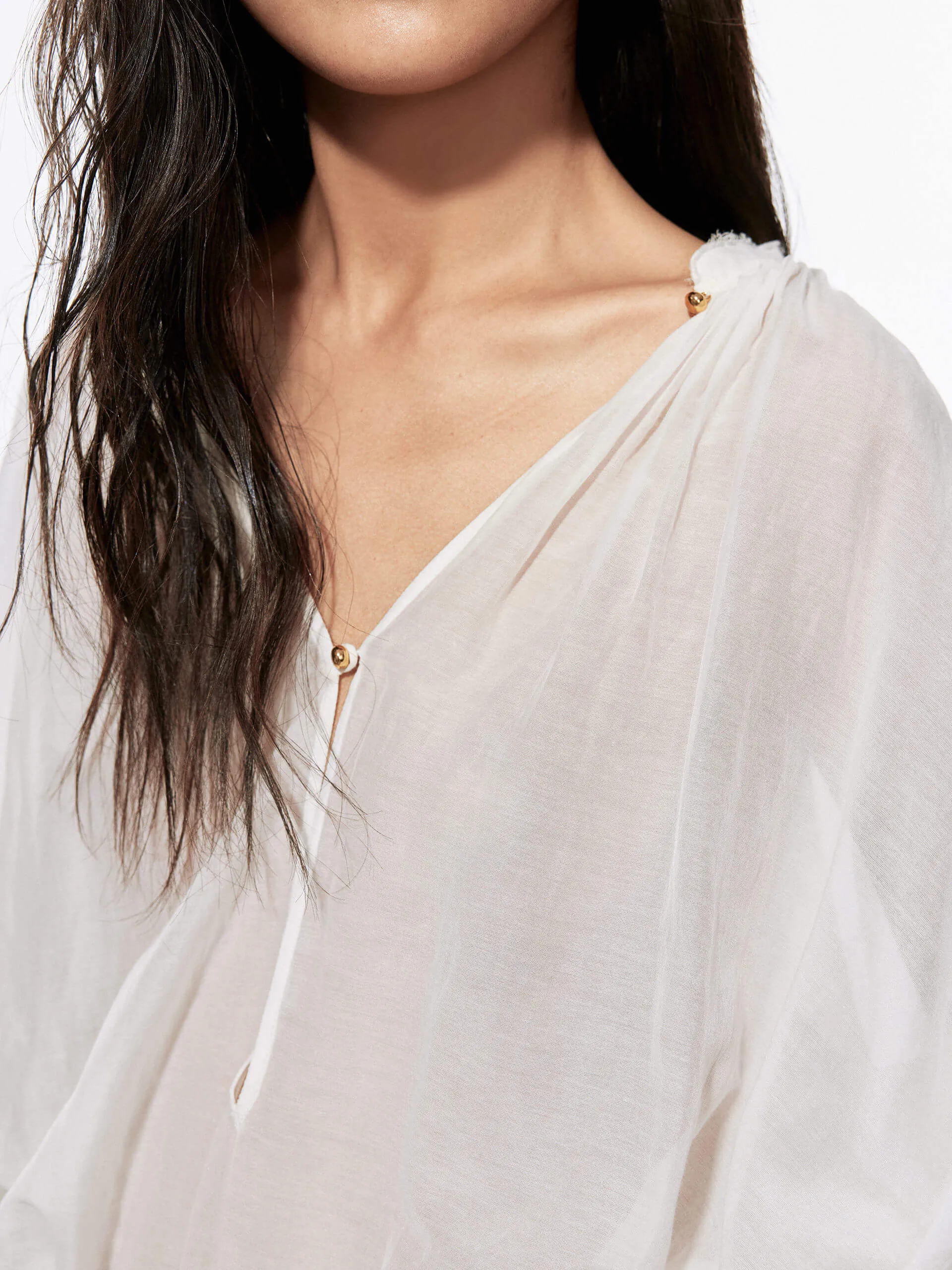 Soft Cotton Silk Blouse