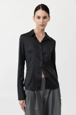 Soft Silk Shirt - Black