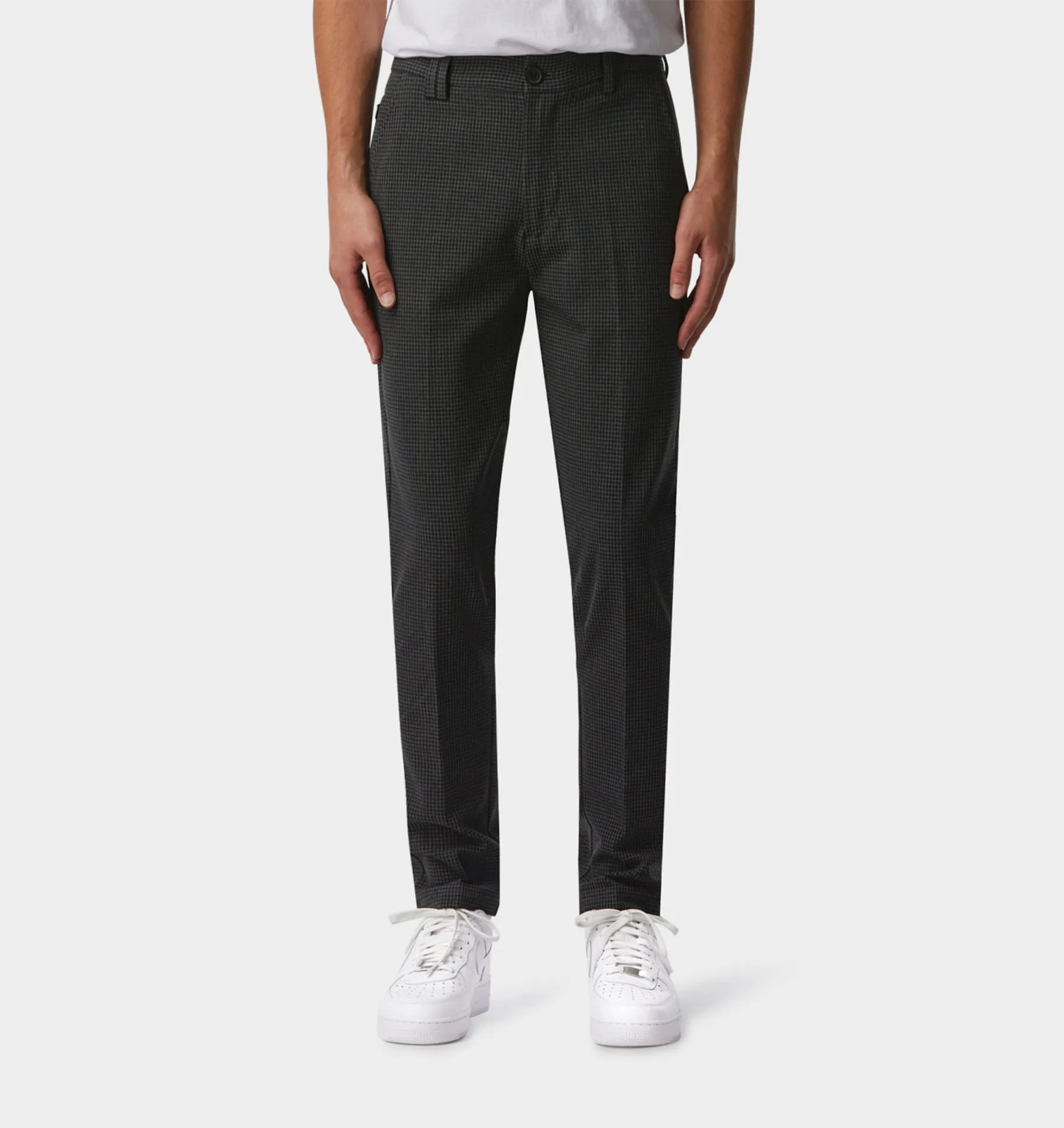 Tailored Smart Pant - Charcoal Houndstooth