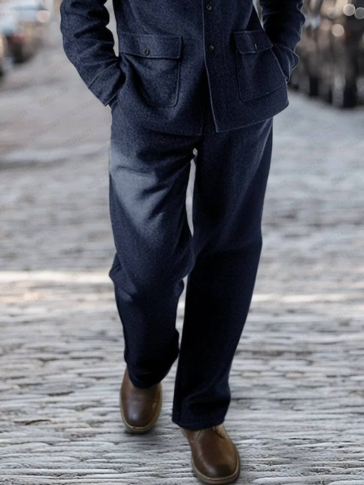 Utility Pockets Jacket Pants Set