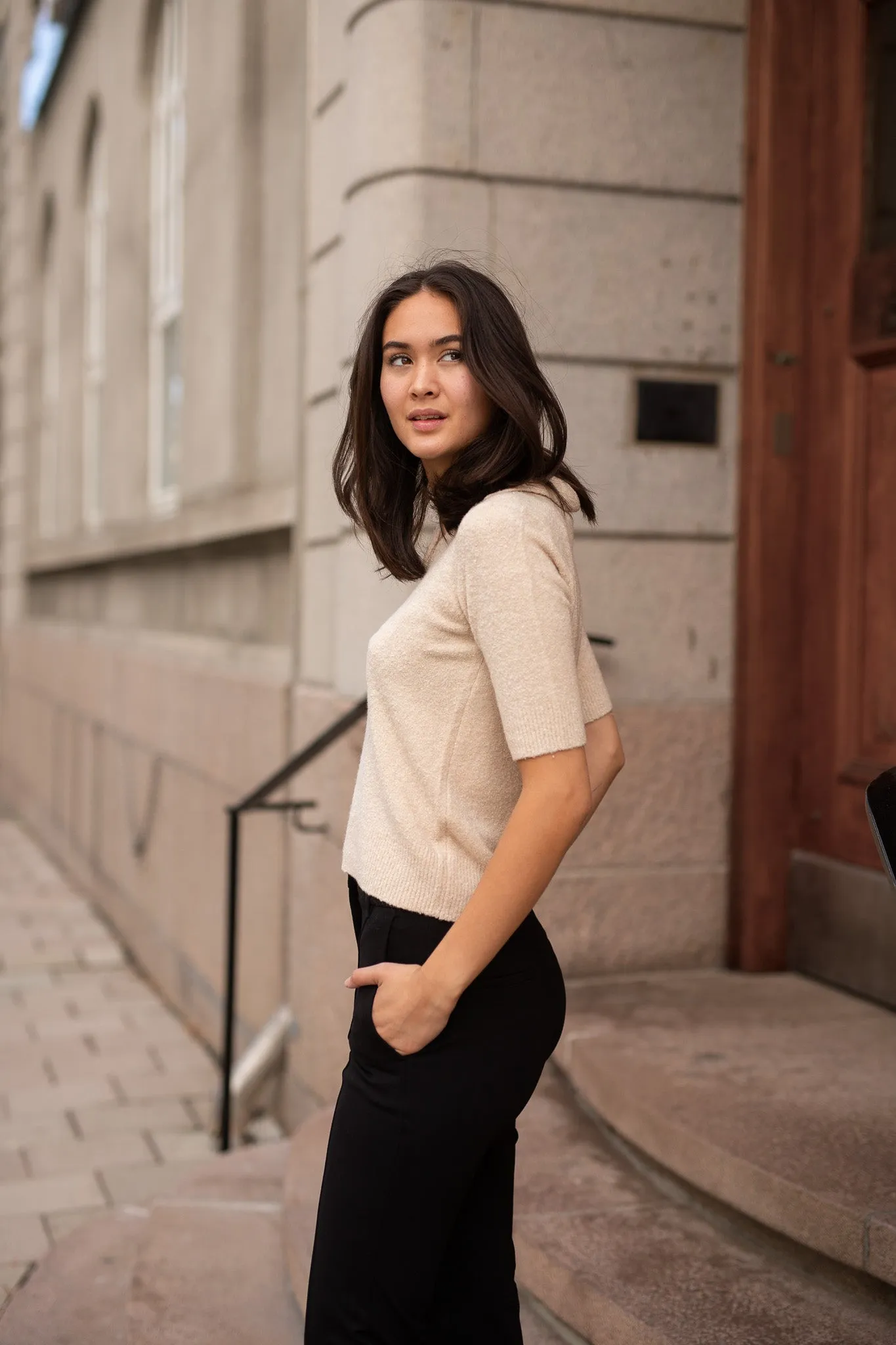 VINCE SOFT BOUCLE SS POLO