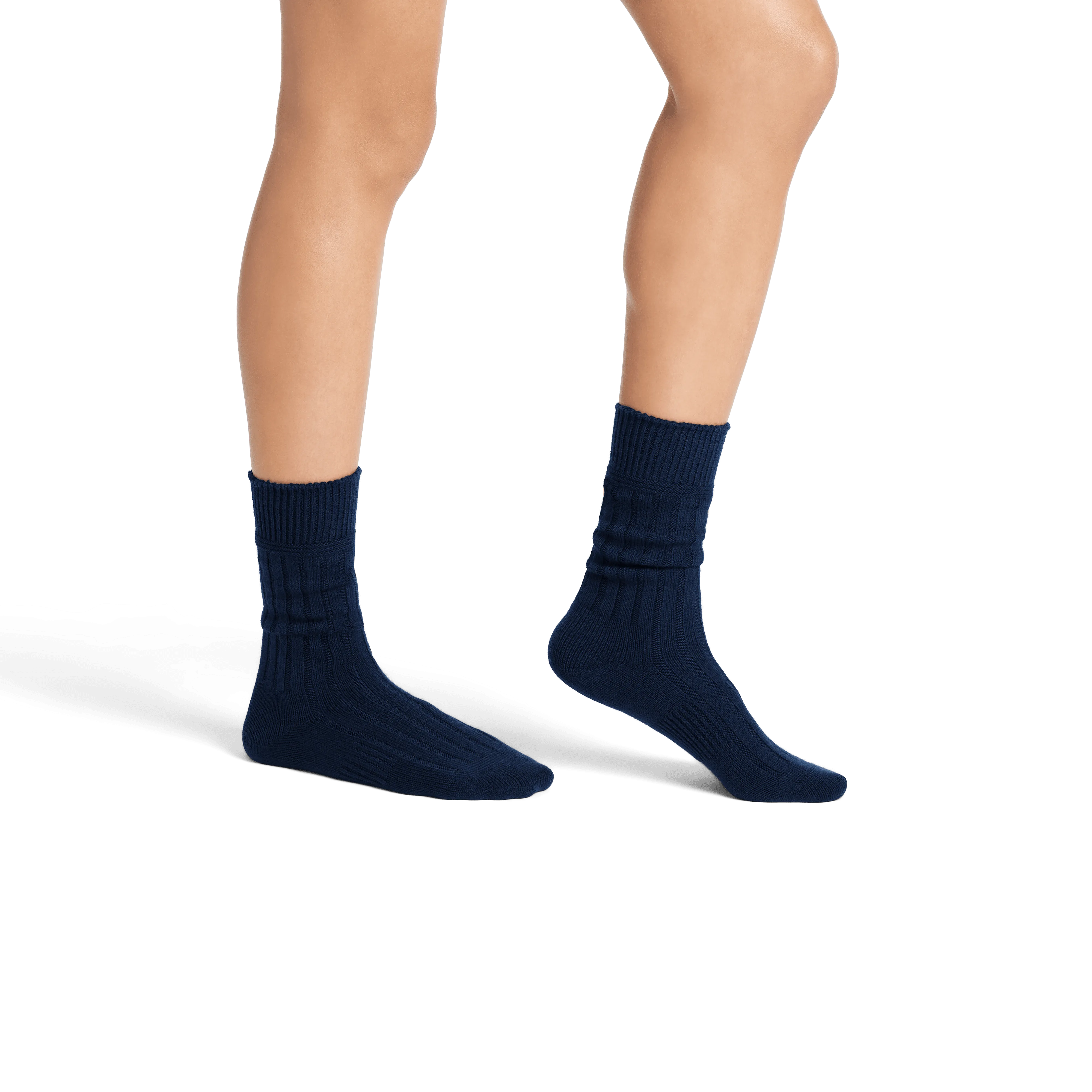 Women's Merino Cashmere Blend Rib Calf Sock 3-Pack